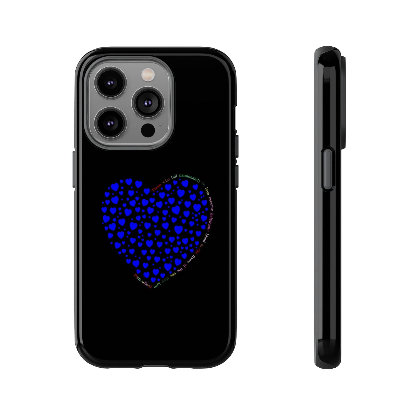 Fundas de corazón azul para teléfonos iPhone, Galaxy, Google Pixel (54 tipos)