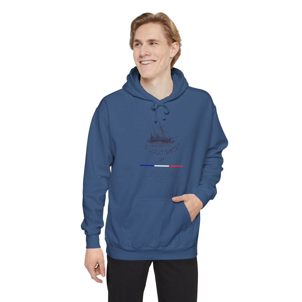 Old Money Nautical Heritage Hoodie - The Last Drift I (9.5oz Garment-Dyed Fleece)