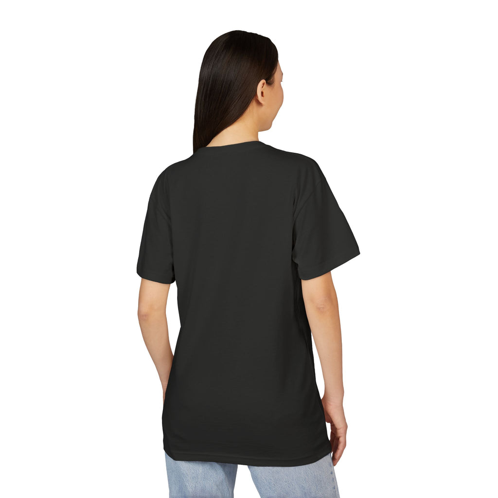 Men's & Women's Black Sueded T-Shirt - Ultra Soft 60/40 Cotton Poly Blend Graphic Tee
