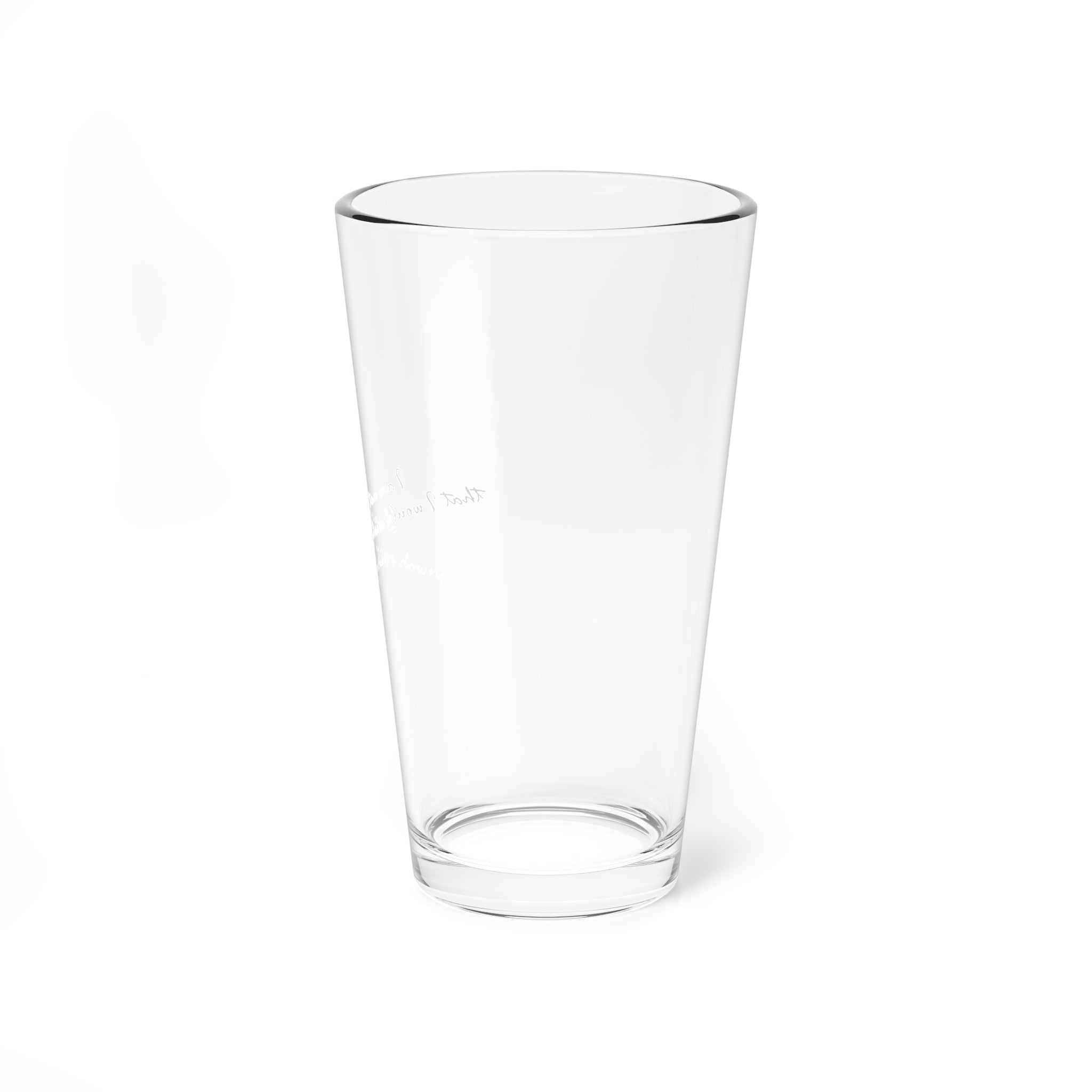 Clear Pantouflard Inspirational Quote Solid Glass Mixer