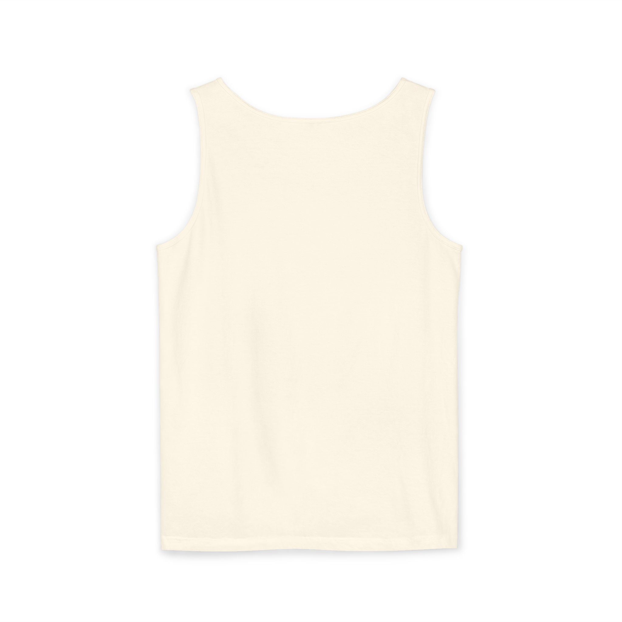 Unisex Brick Red Pantouflard Carriage Cotton Garment-Dyed Tank Top