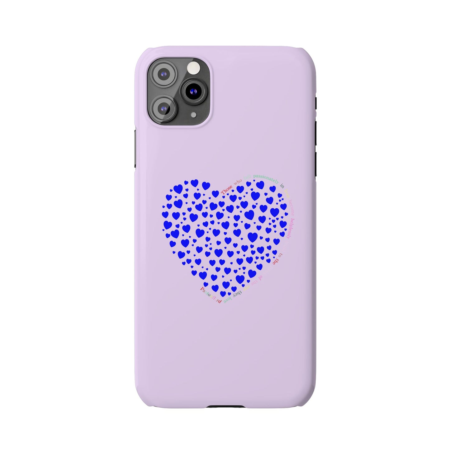 Funda delgada para iPhone Blue Heart