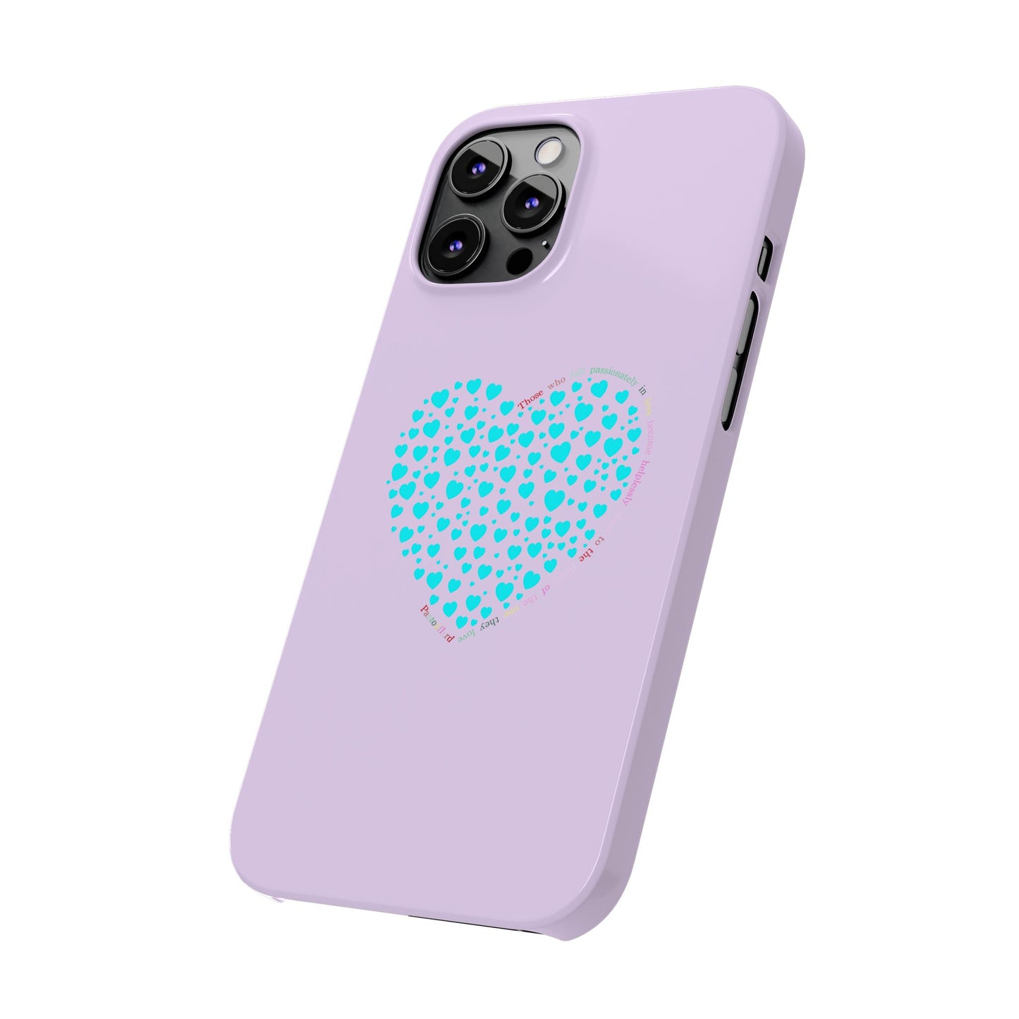 Funda delgada Mint Heart para iPhone