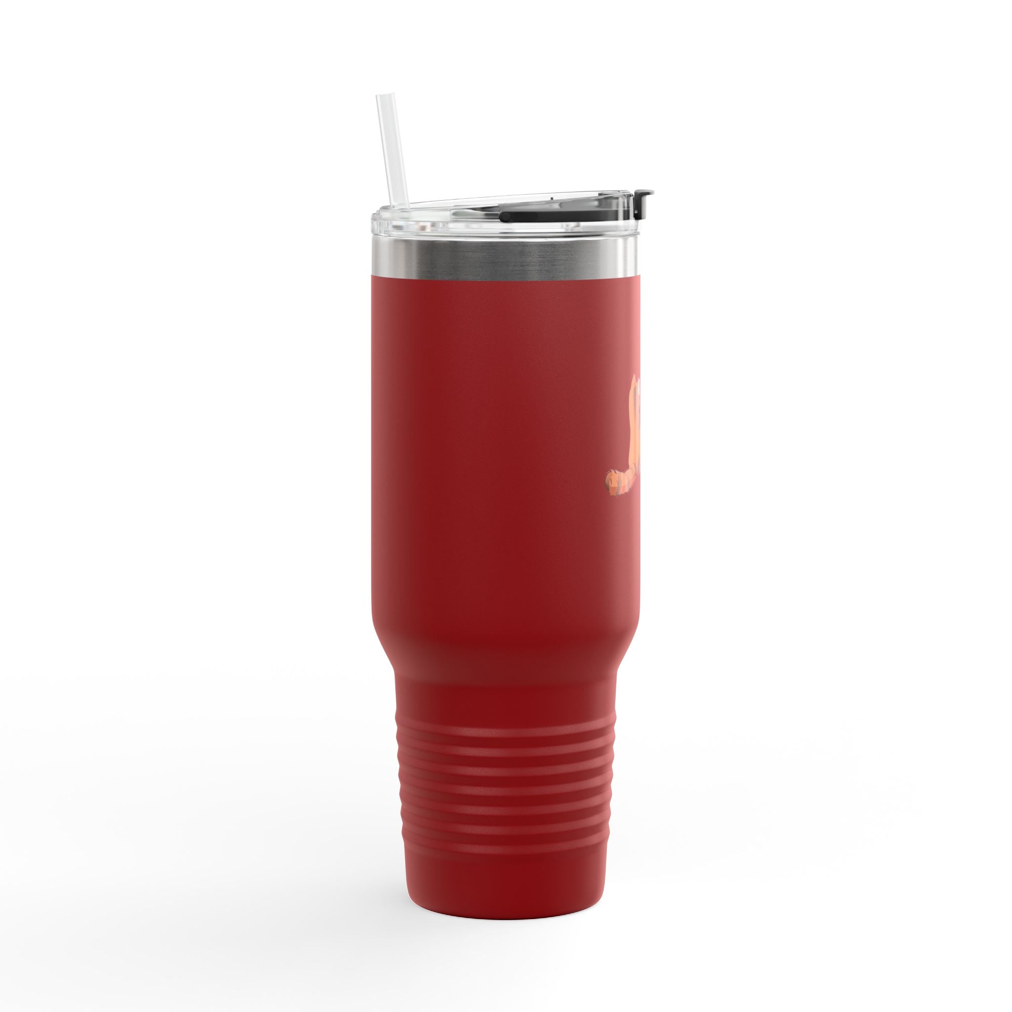 Olive Green Cute Standing Red Pandas 40oz Stainless Steel Insulated Travel Mug