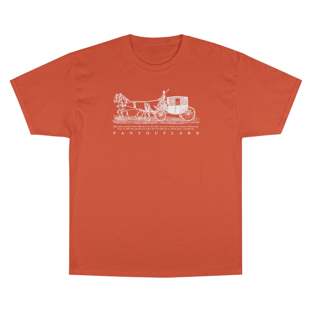 Unisex Charcoal Champion Vintage Carriage 100% Cotton T-Shirt