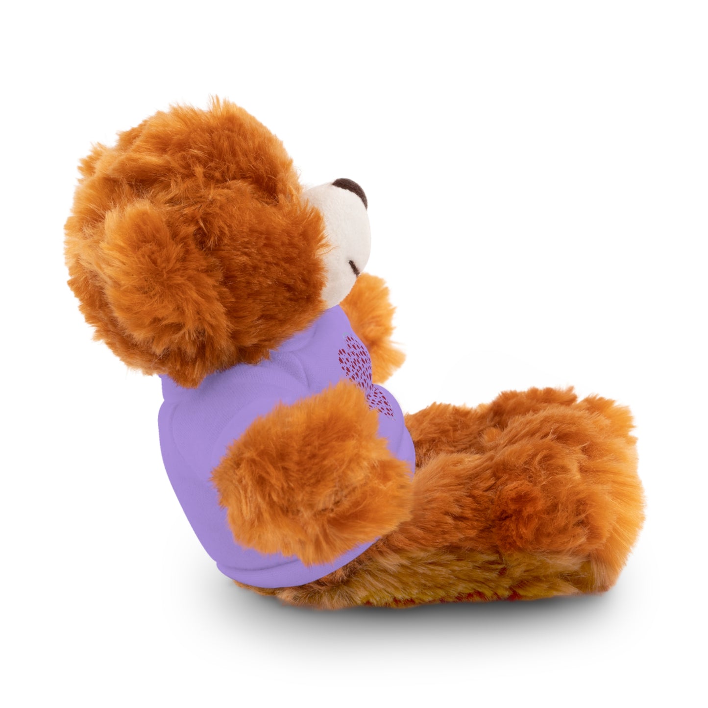 Personalized Stuffed Animal with Red Heart T-Shirt