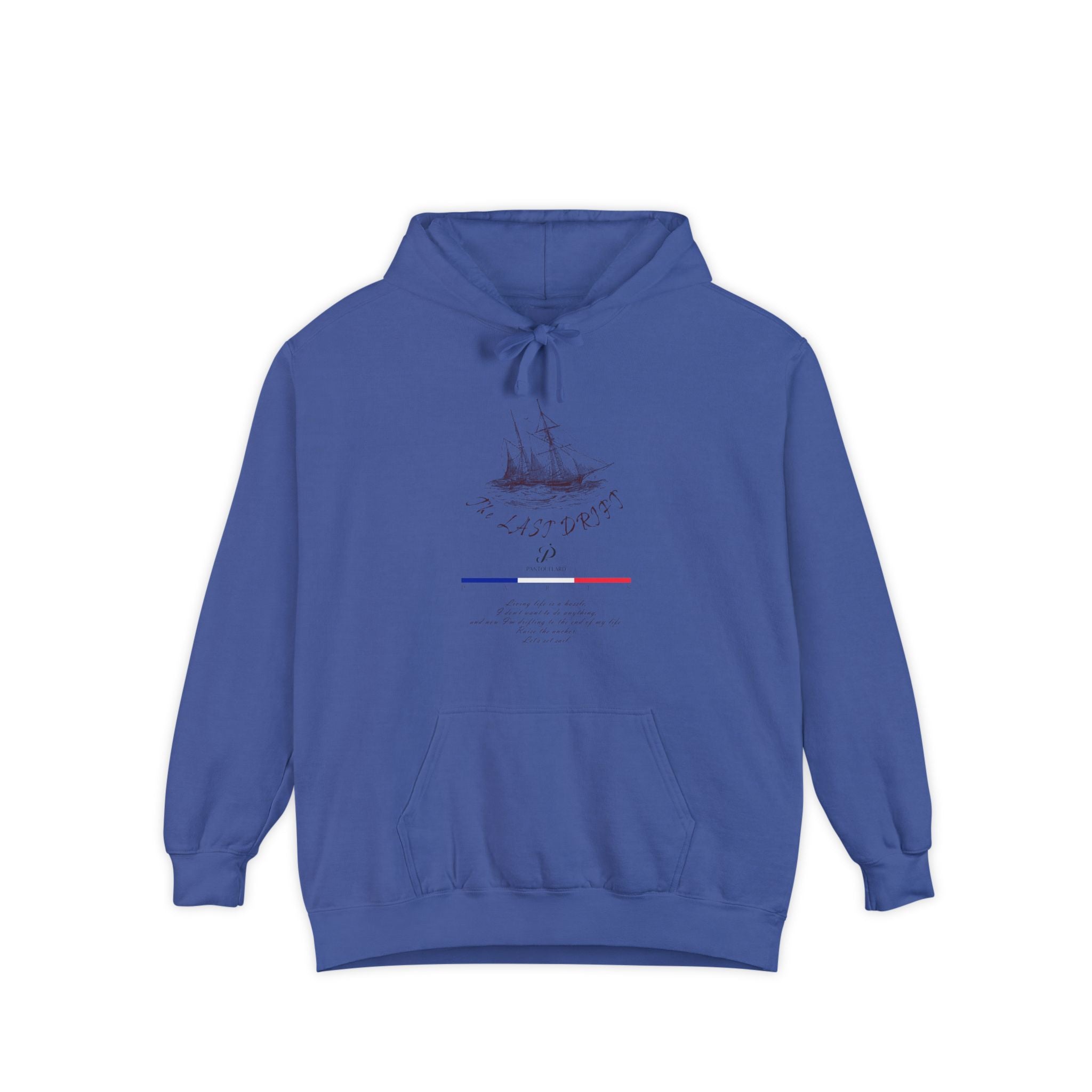Old Money Nautical Heritage Hoodie - The Last Drift I (9.5oz Garment-Dyed Fleece)
