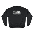 Old Money Equestrian Champion Crewneck - Royal White Carriage (Authentic Varsity Streetwear)