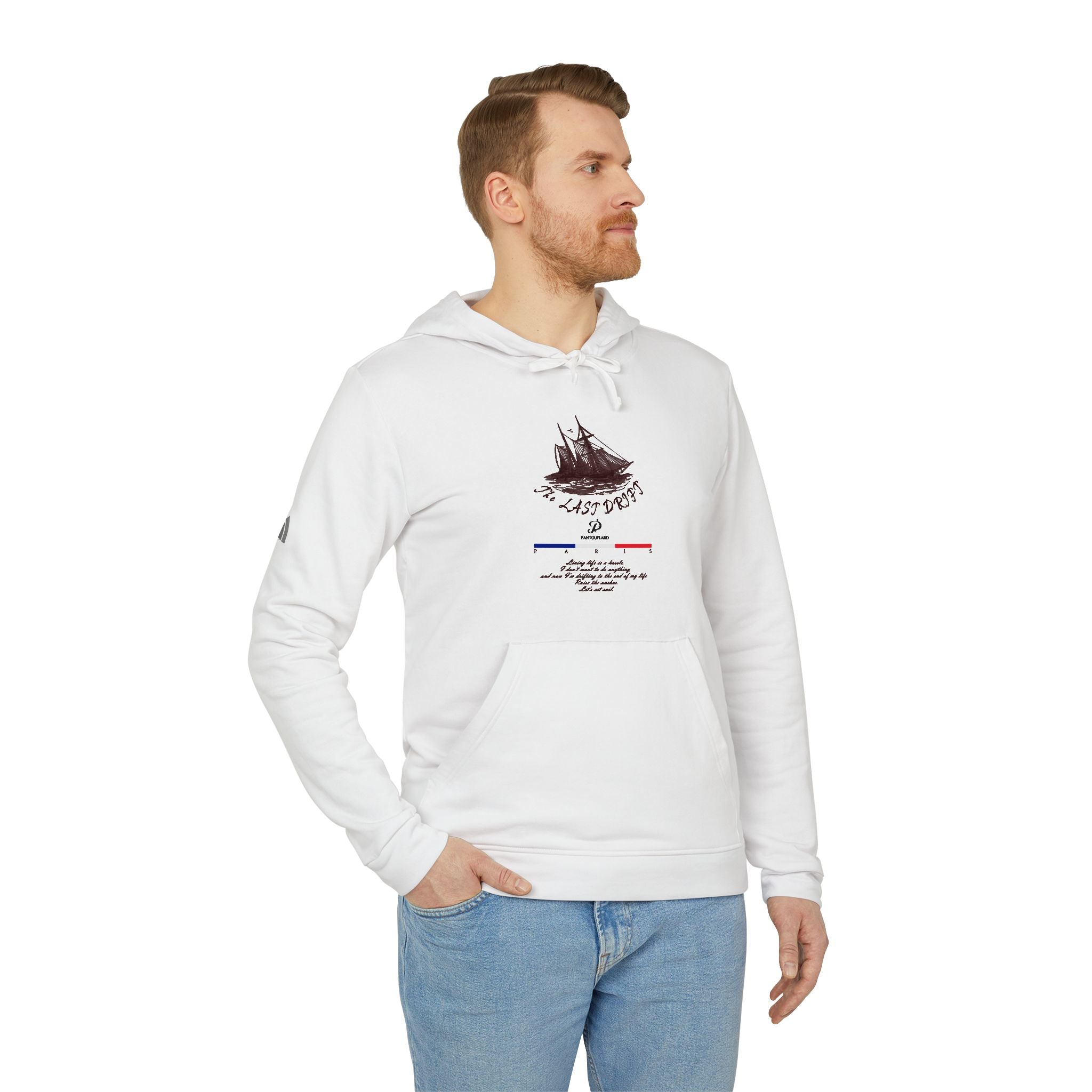 Old Money Yacht Club Hoodie - The Last Drift I (Authentic Adidas Sporty Rich Fleece)