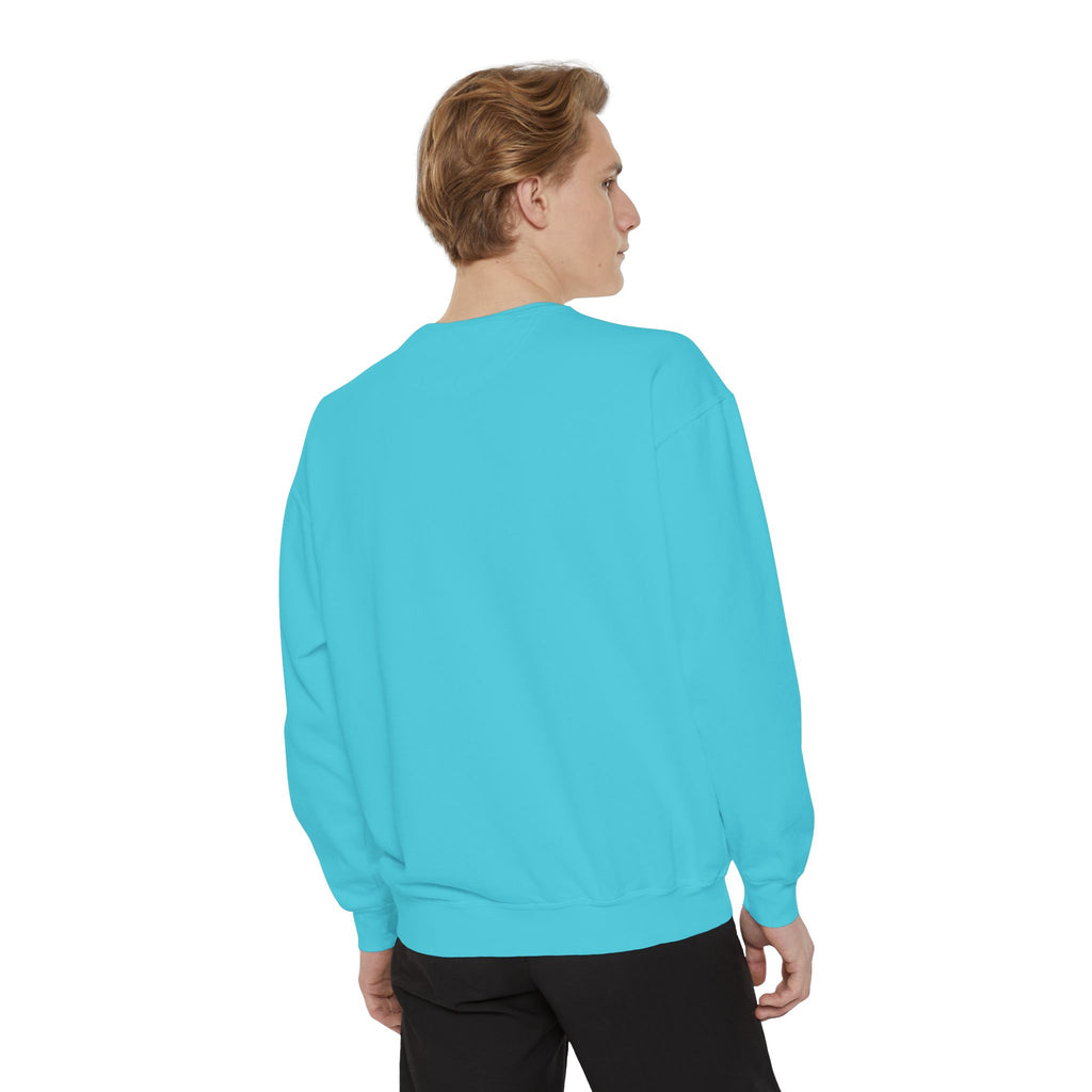 Unisex Navy Vintage Carriage Graphic Cotton Blend Sweatshirt