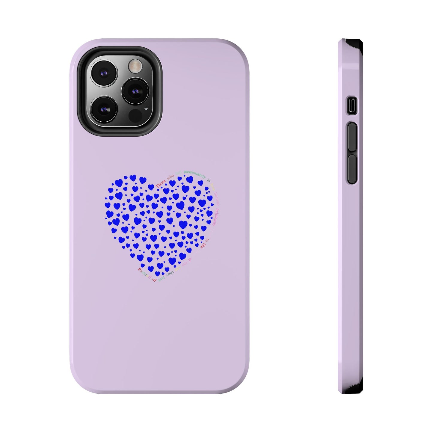 Blue Heart Design Tough iPhone Cases