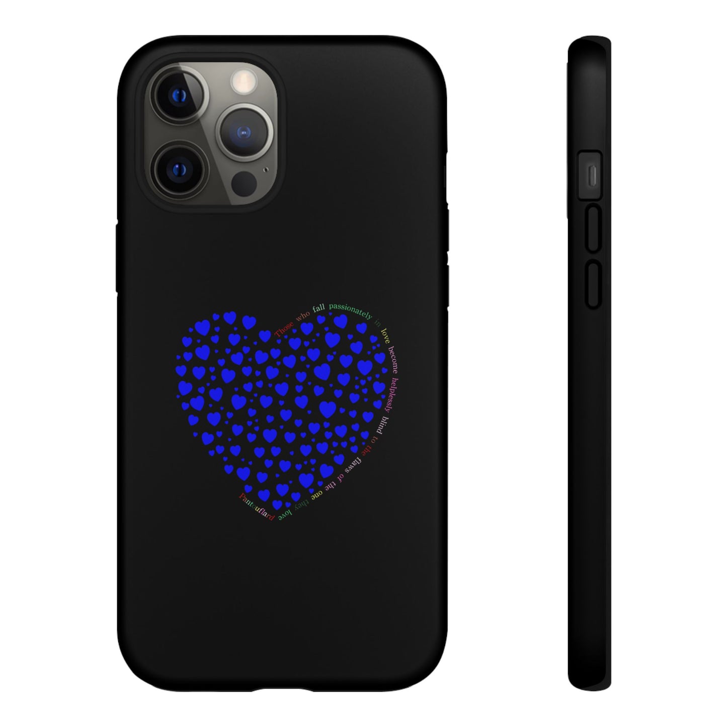 Fundas de corazón azul para teléfonos iPhone, Galaxy, Google Pixel (54 tipos)