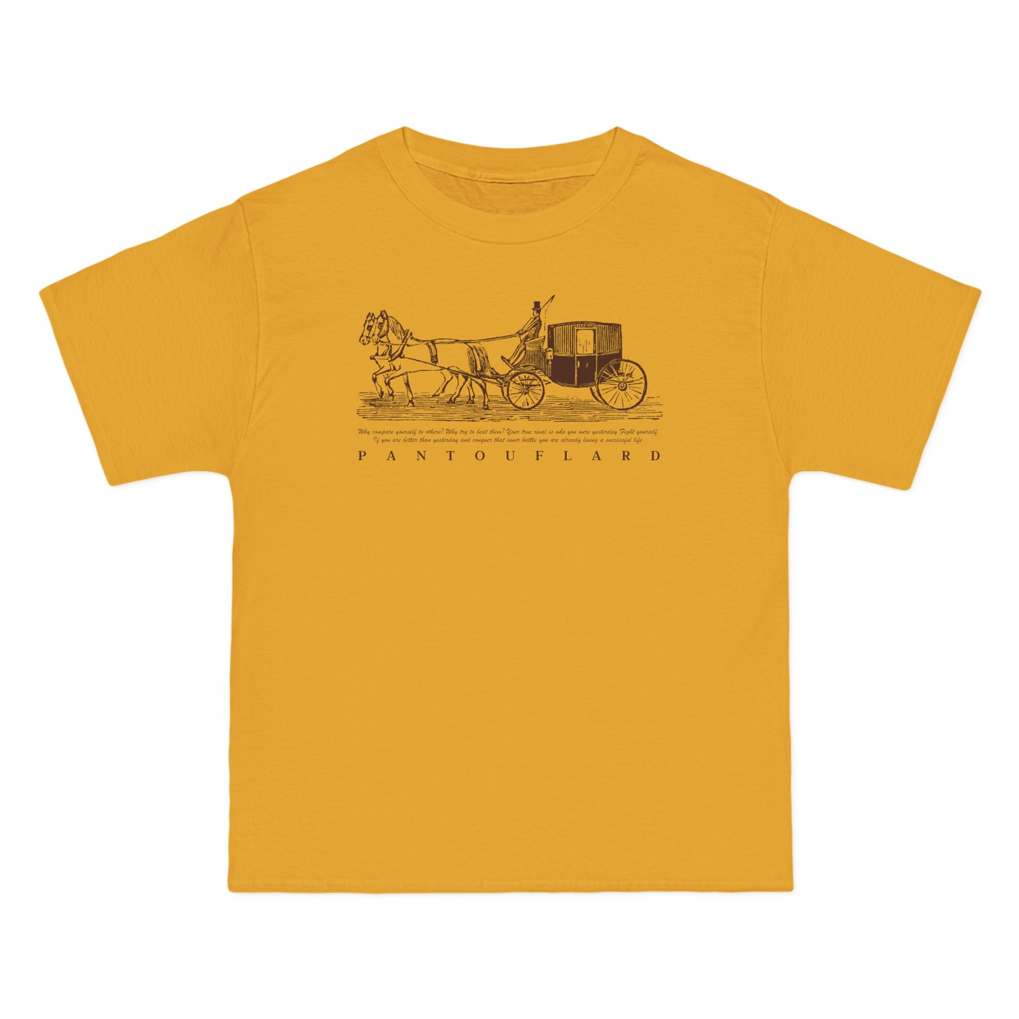 Unisex Burnt Orange Vintage Carriage Graphic 100% Cotton T-Shirt