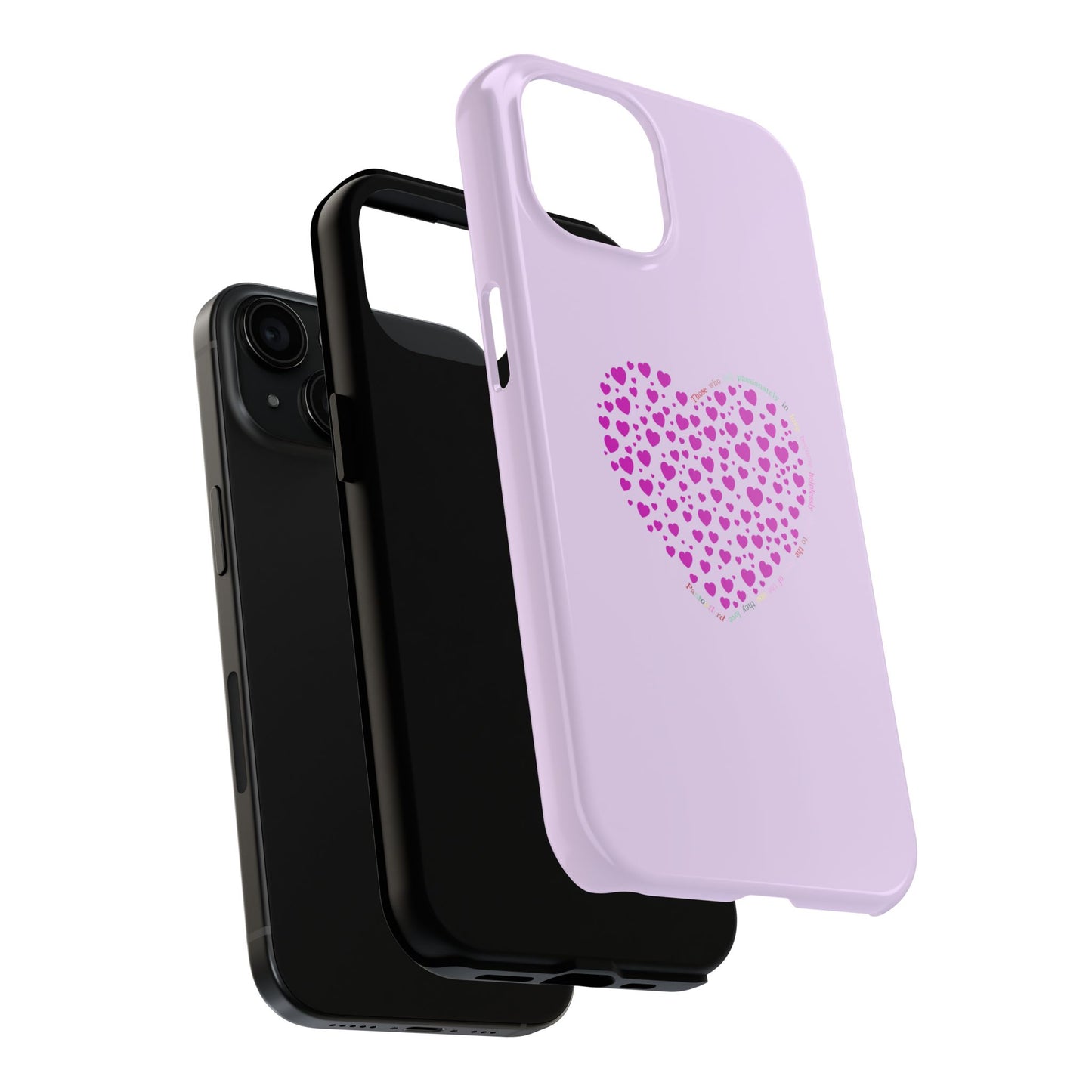 Pink Heart Design Tough iPhone Cases