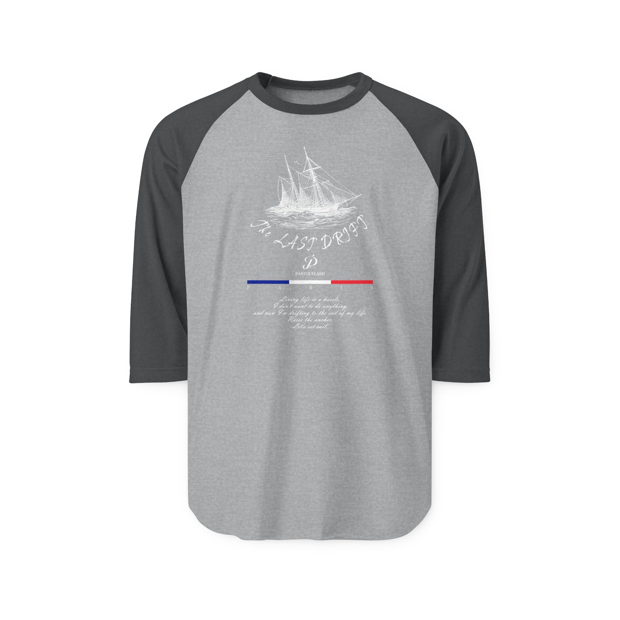 Unisex Black Last Drift Cotton Raglan Shirt