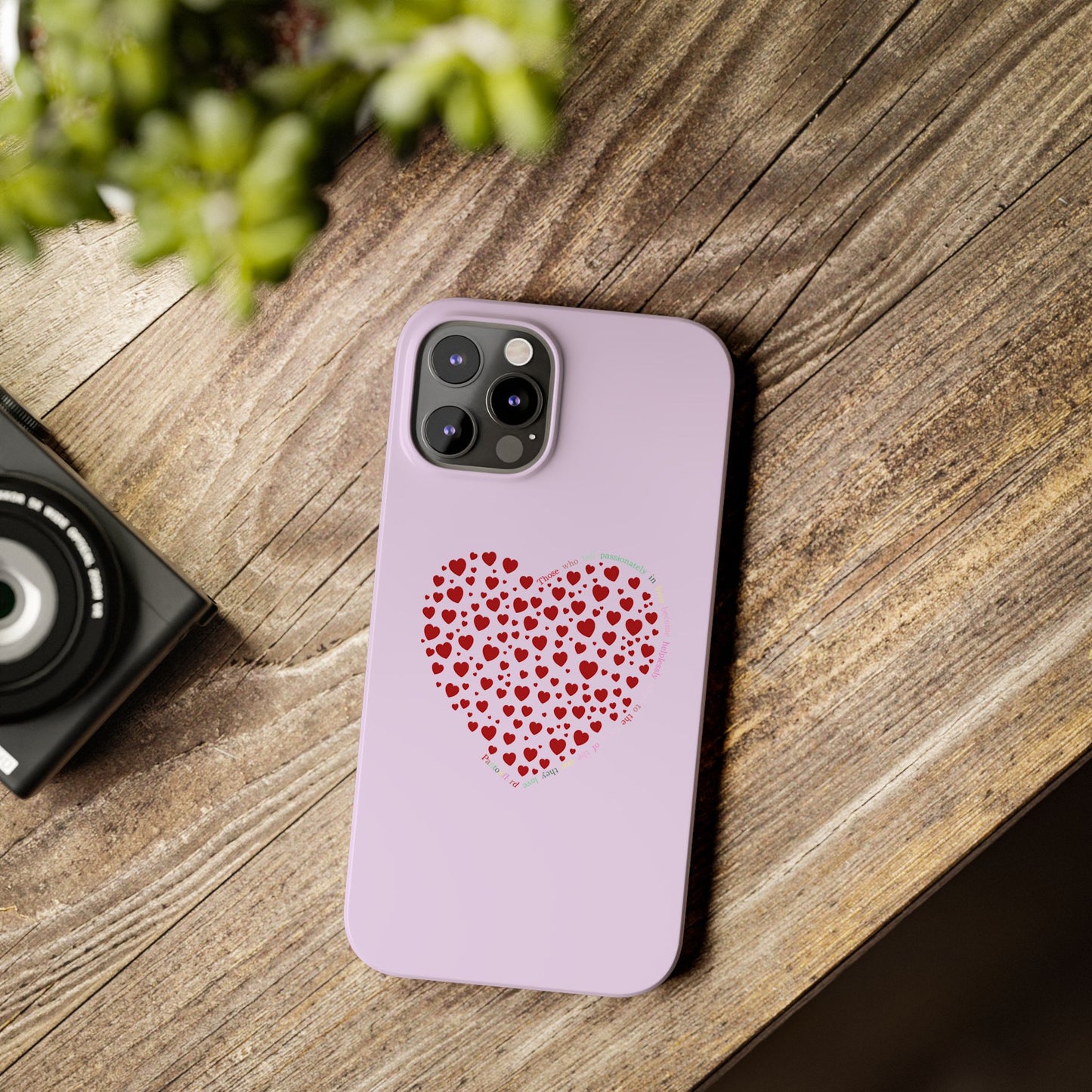 Funda delgada Red Heart para iPhone