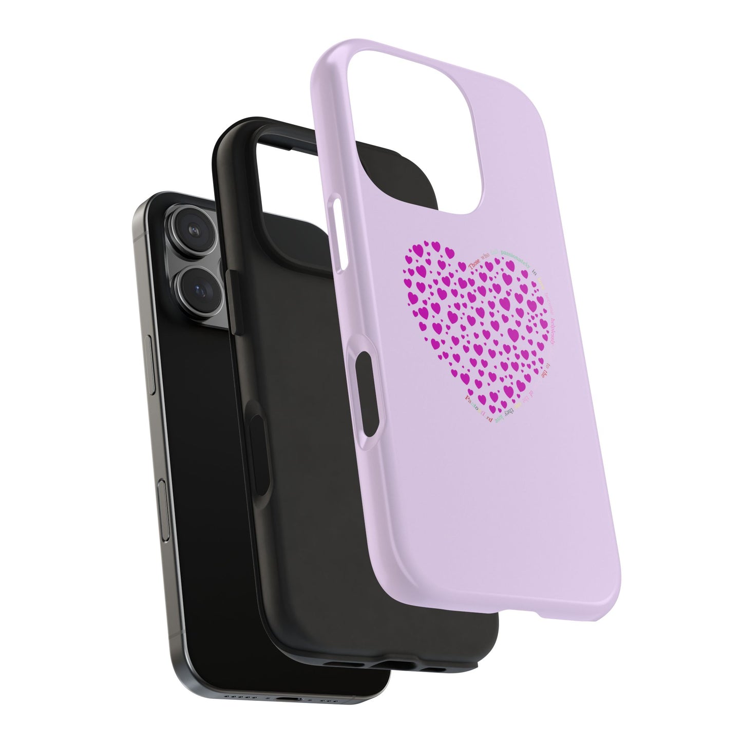 Pink Heart Design Tough iPhone Cases