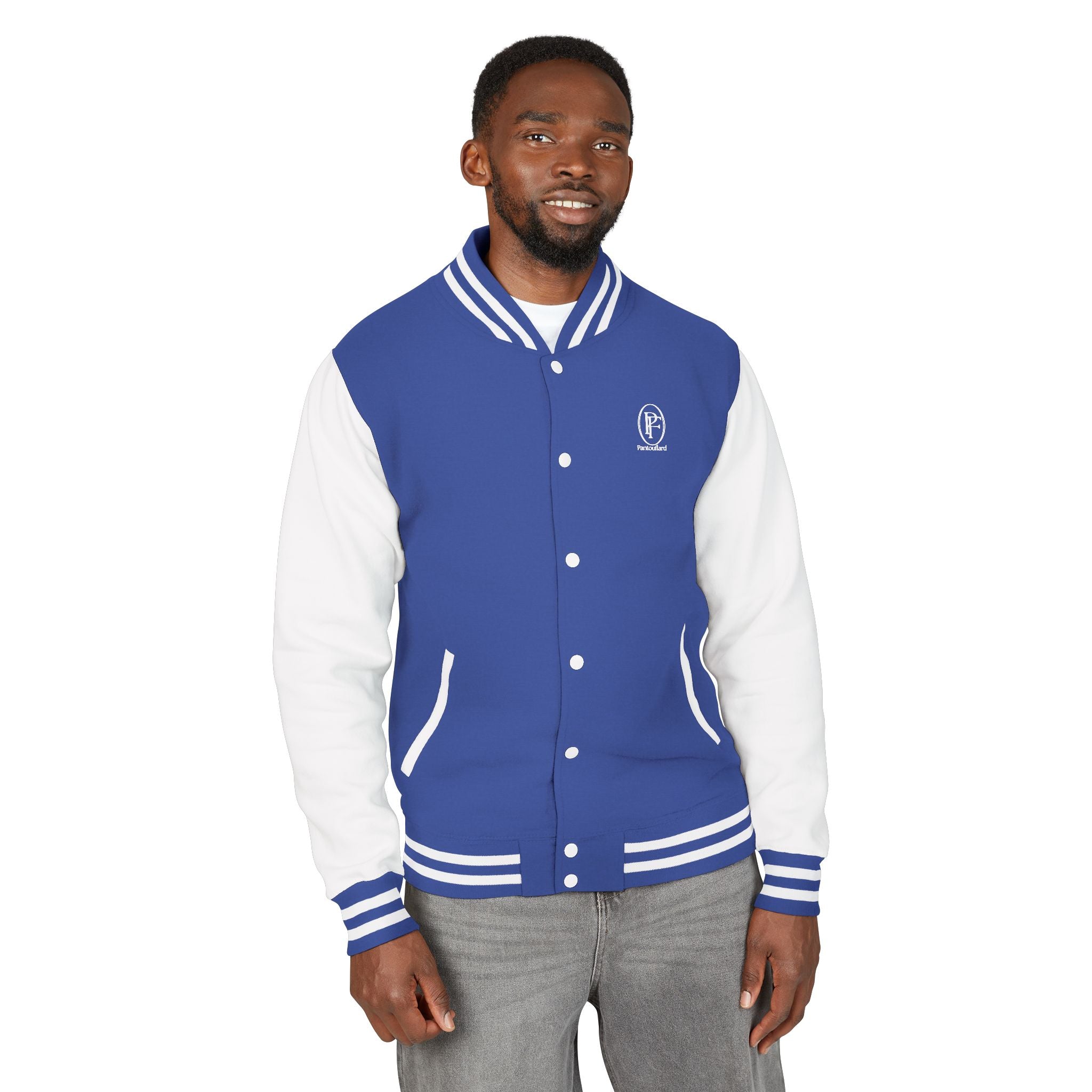 Unisex Navy Pantouflard Carriage Cotton Blend Jacket