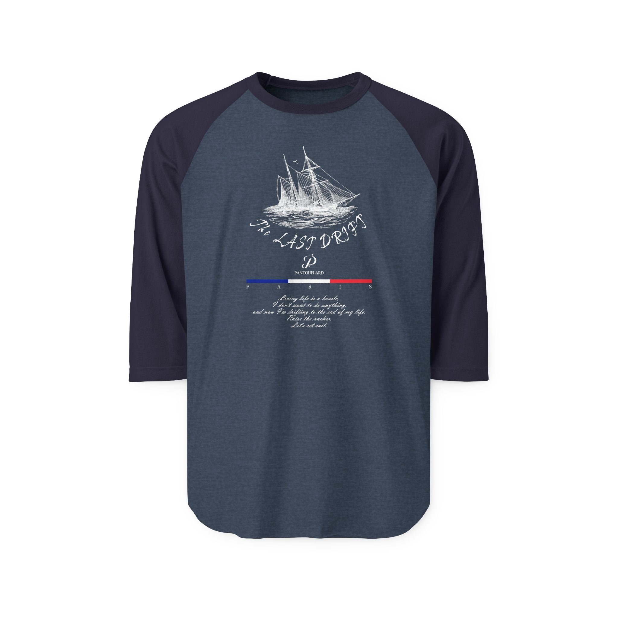 Unisex Black Last Drift Cotton Raglan Shirt