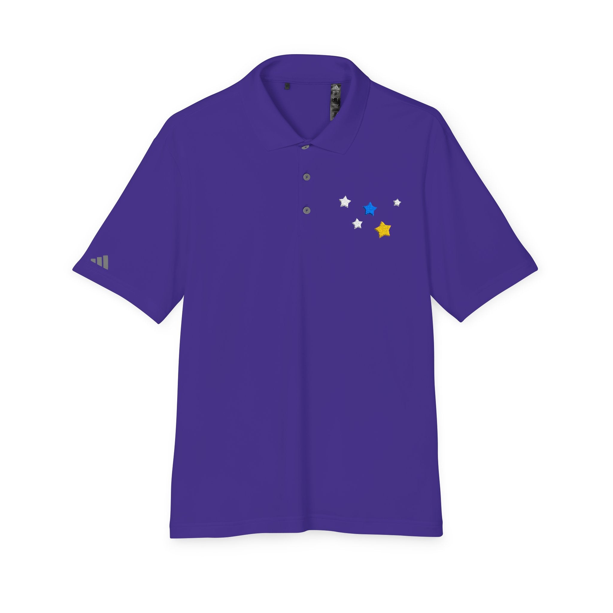 Adidas Unisex Cassiopeia Constellation Embroidered Polo - W-Shape Performance Shirt