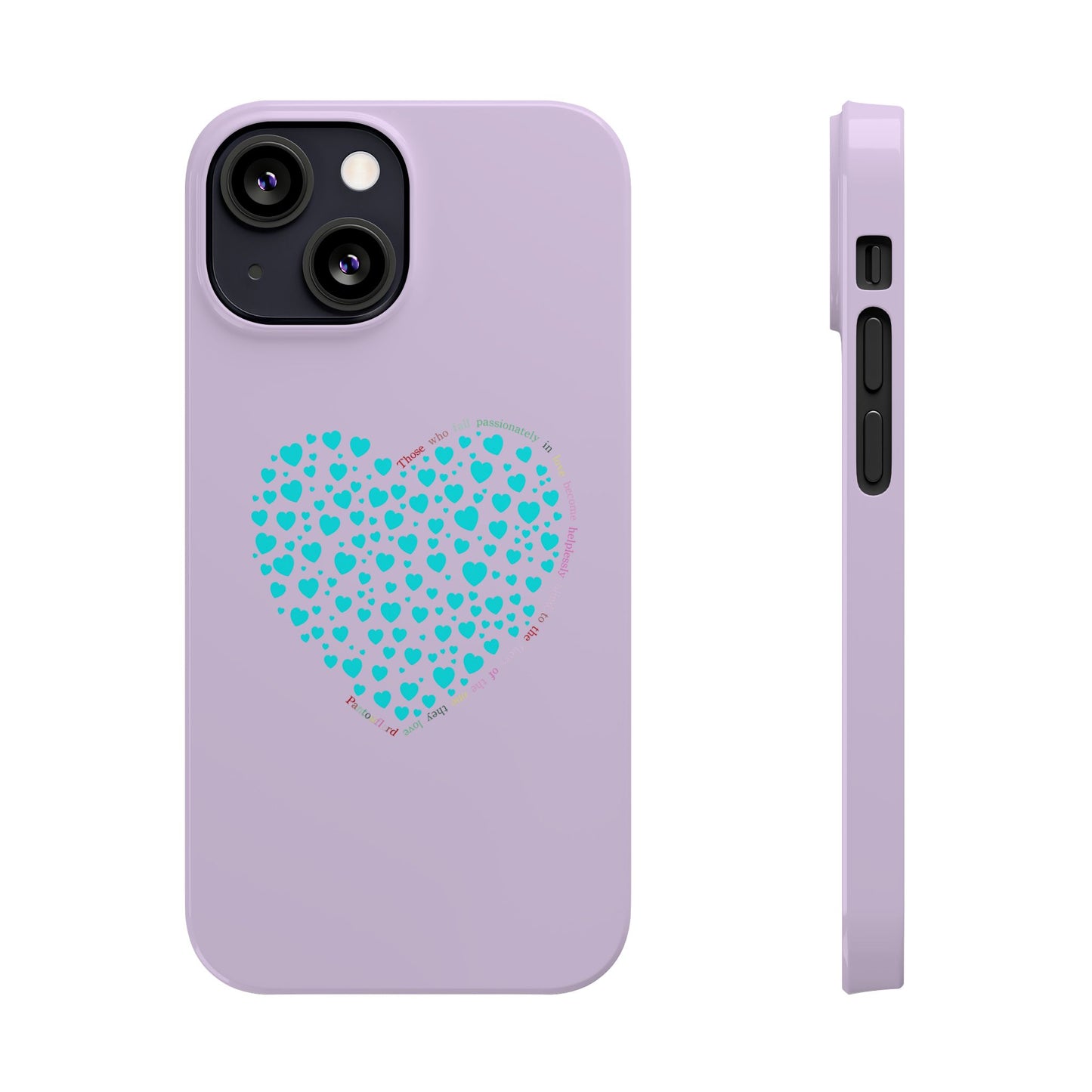 Funda delgada Mint Heart para iPhone