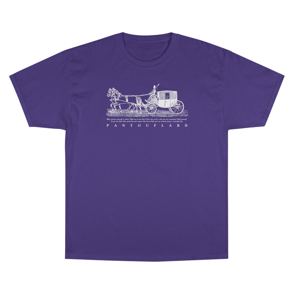 Unisex Charcoal Champion Vintage Carriage 100% Cotton T-Shirt