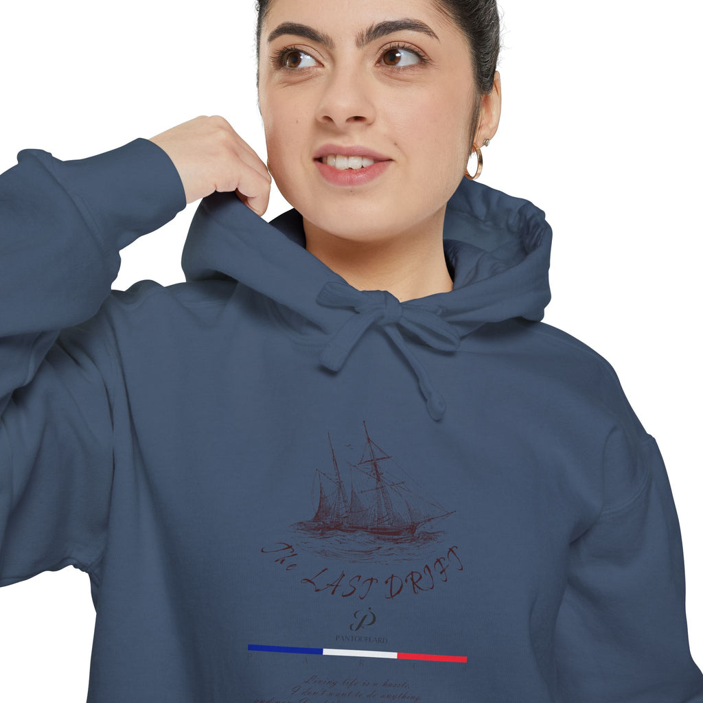 Old Money Nautical Heritage Hoodie - The Last Drift I (9.5oz Garment-Dyed Fleece)