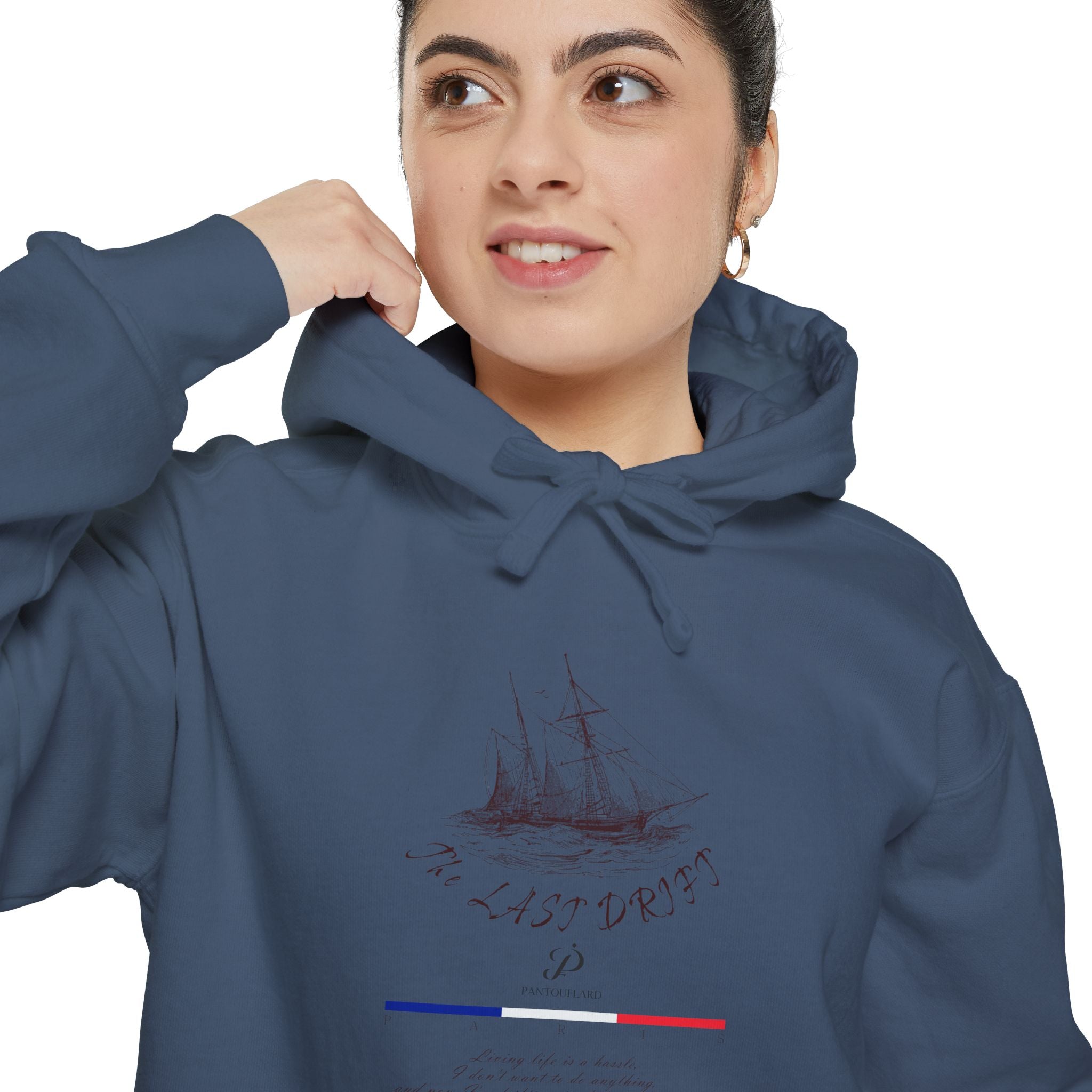 Old Money Nautical Heritage Hoodie - The Last Drift I (9.5oz Garment-Dyed Fleece)
