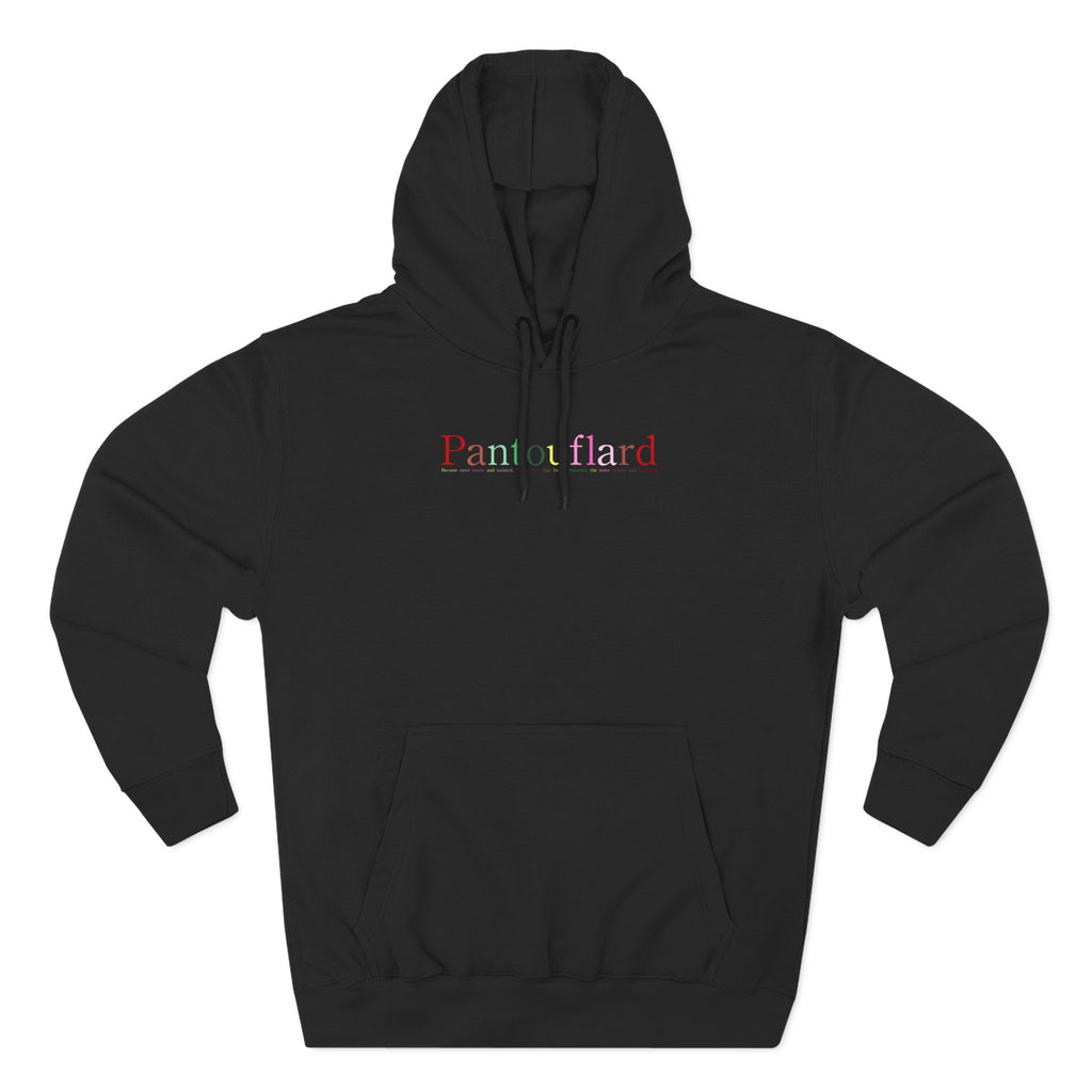 Old Money Aesthetic Premium Hoodie - Pantouflard Colorful Logo (Lane Seven 3-End Fleece)