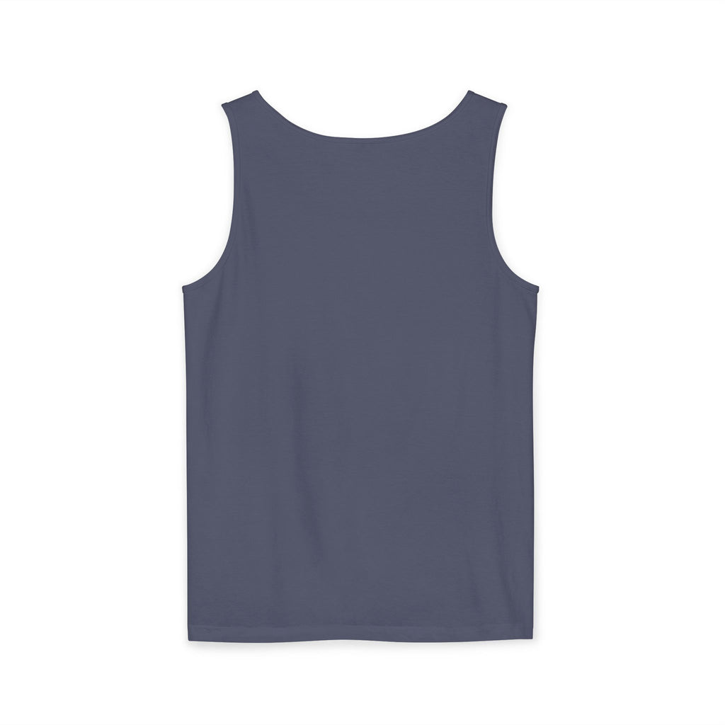 Unisex White Last Drift Cotton Garment-Dyed Tank Top