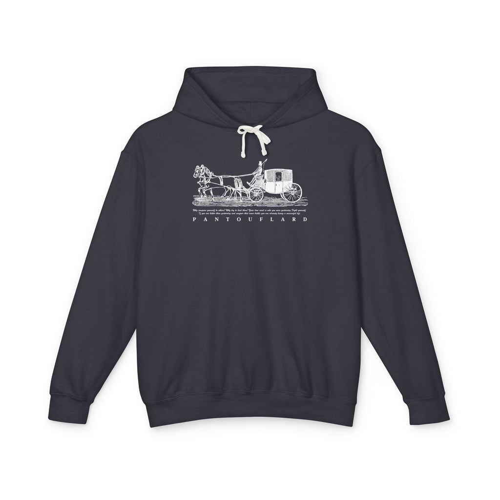 Old Money Equestrian Heritage Hoodie - The Timeless Carriage II (Lightweight 100% Cotton)