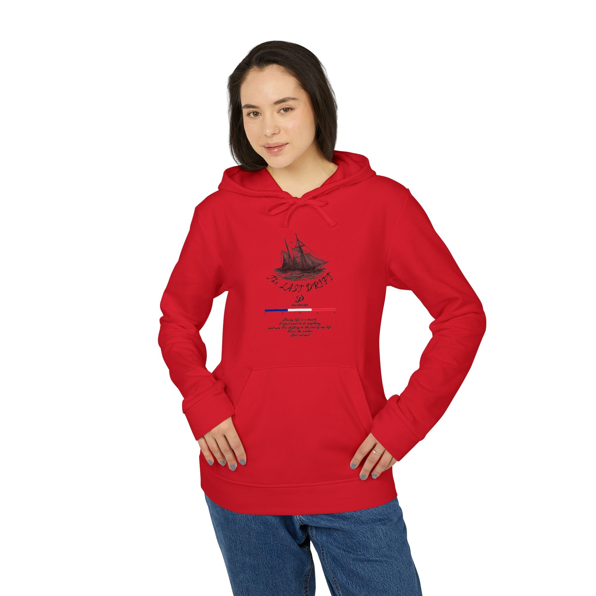 Old Money Yacht Club Hoodie - The Last Drift I (Authentic Adidas Sporty Rich Fleece)