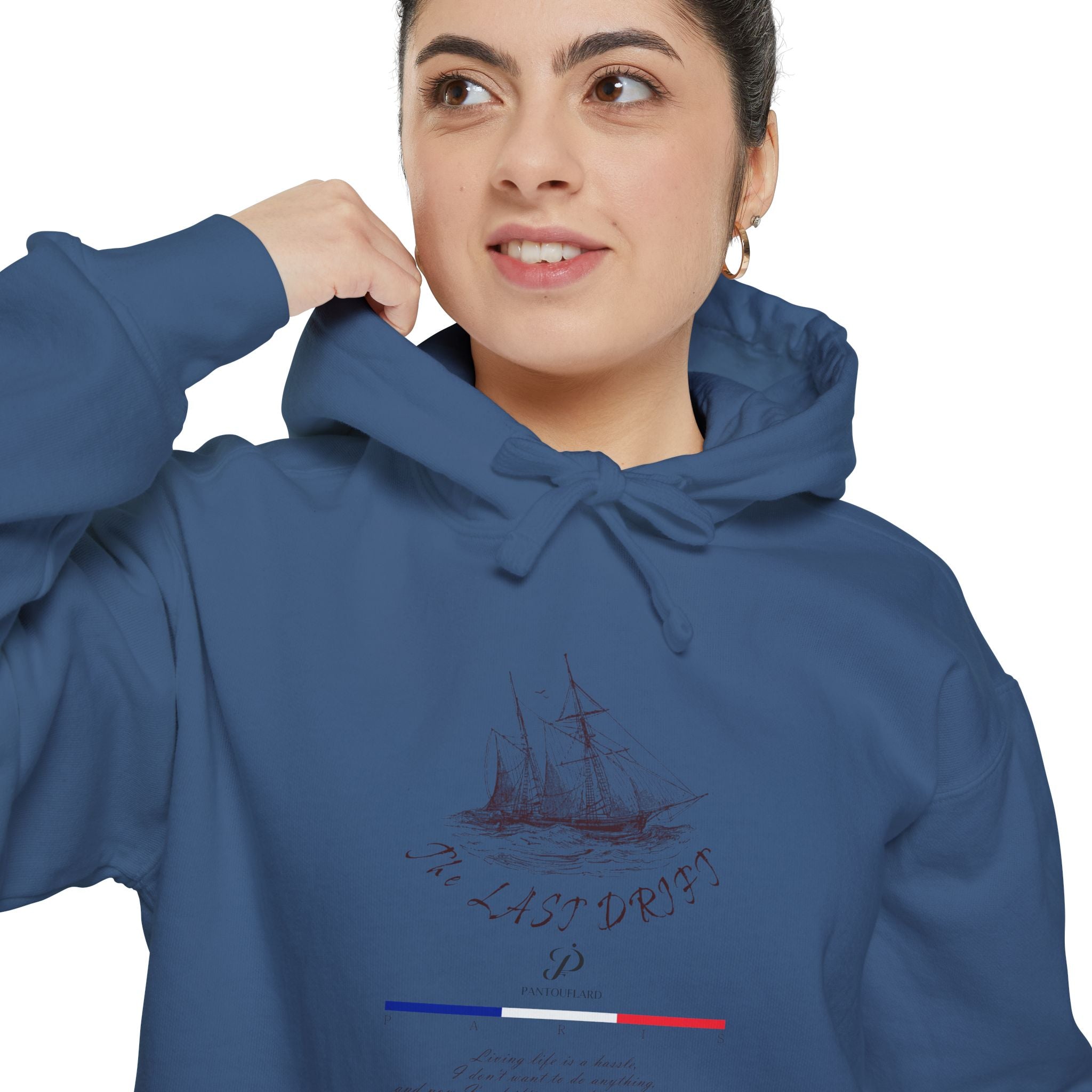 Old Money Nautical Heritage Hoodie - The Last Drift I (9.5oz Garment-Dyed Fleece)