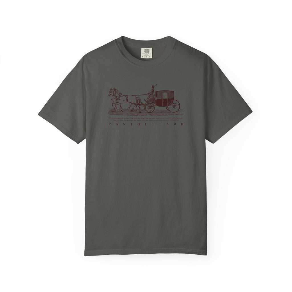 Unisex Burnt Orange Vintage Horse Carriage 100% Cotton T-shirt