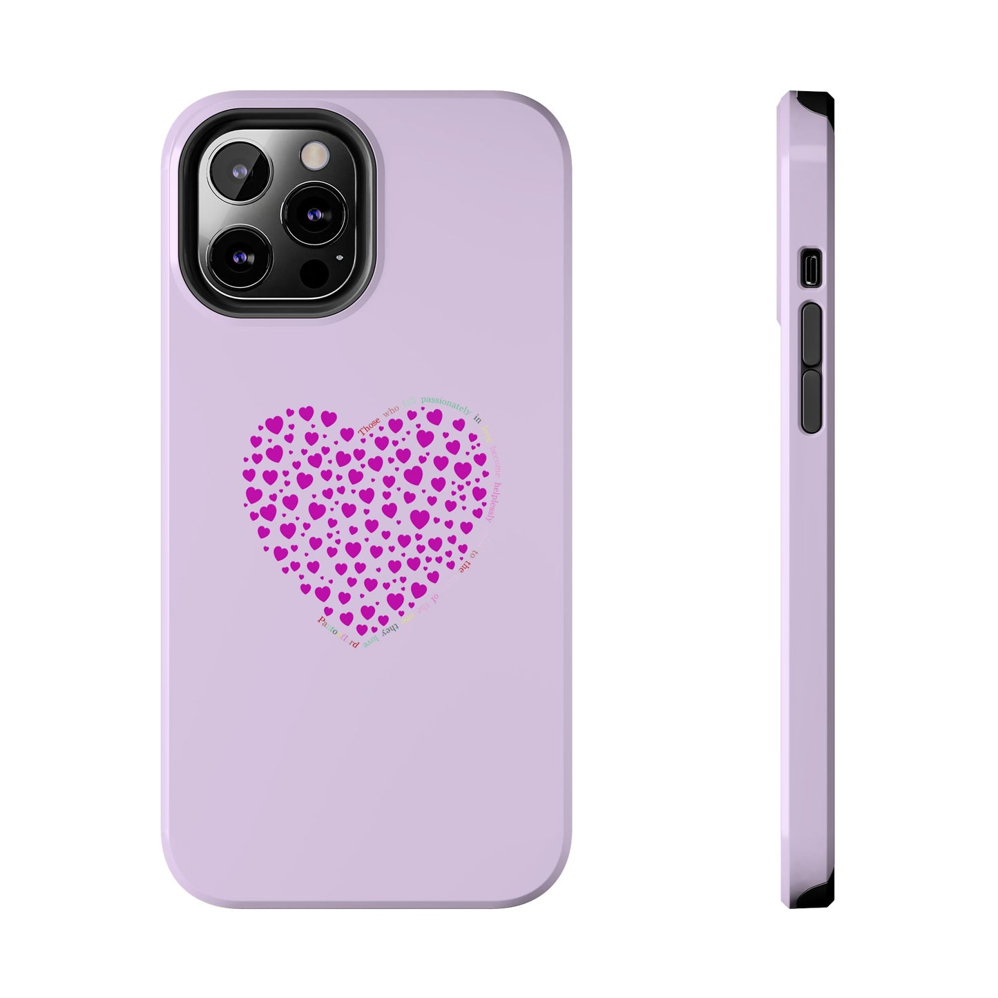 Pink Heart Design Tough iPhone Cases