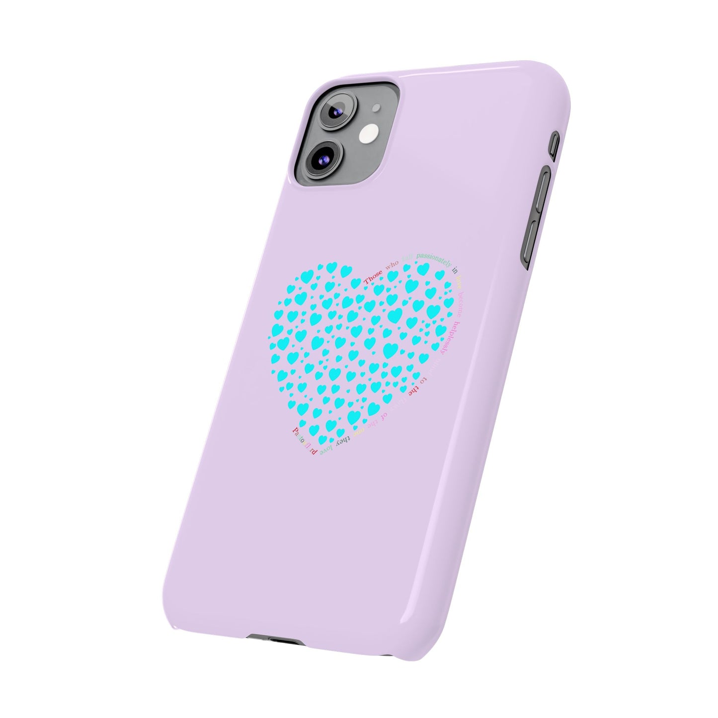 Funda delgada Mint Heart para iPhone