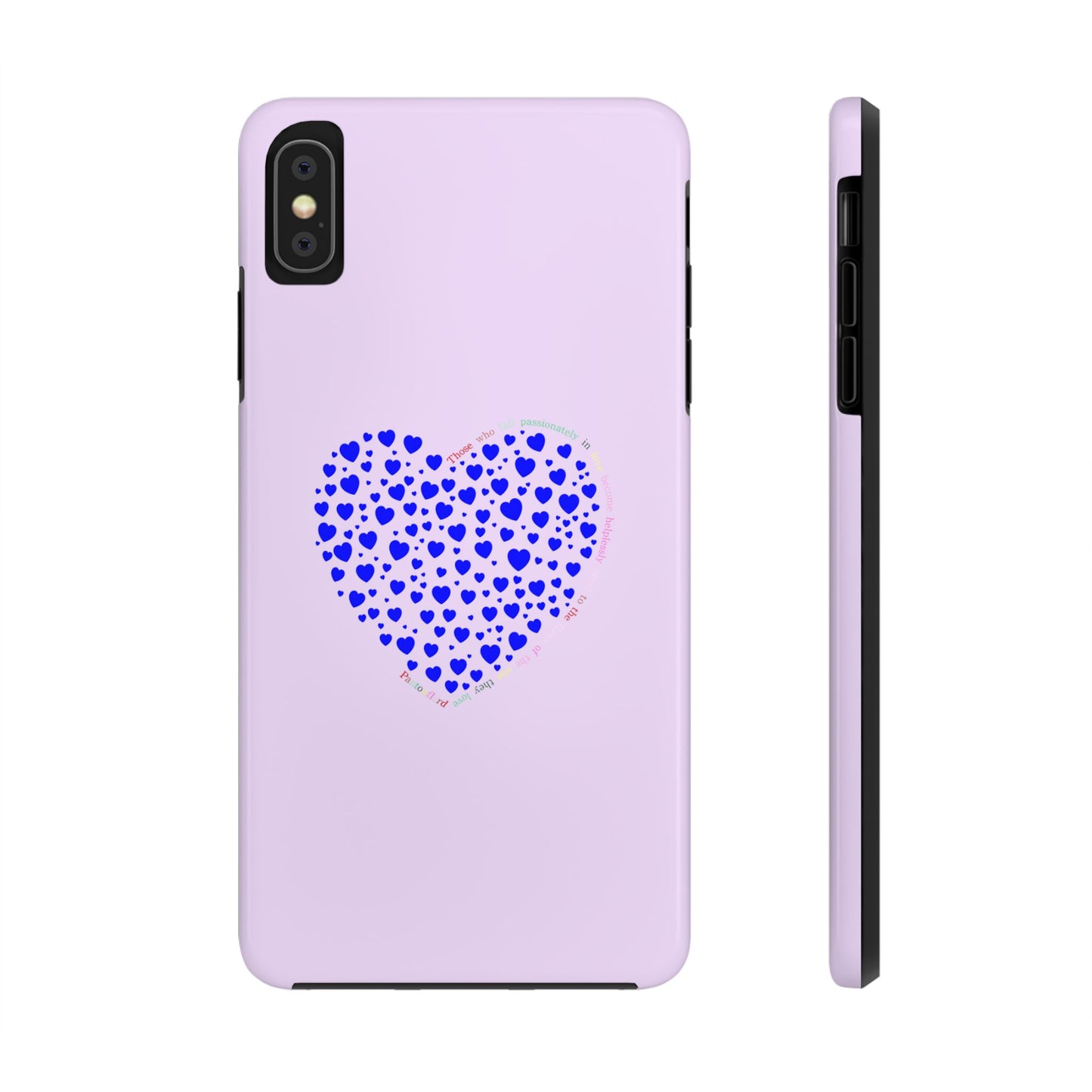 Blue Heart Design Tough iPhone Cases