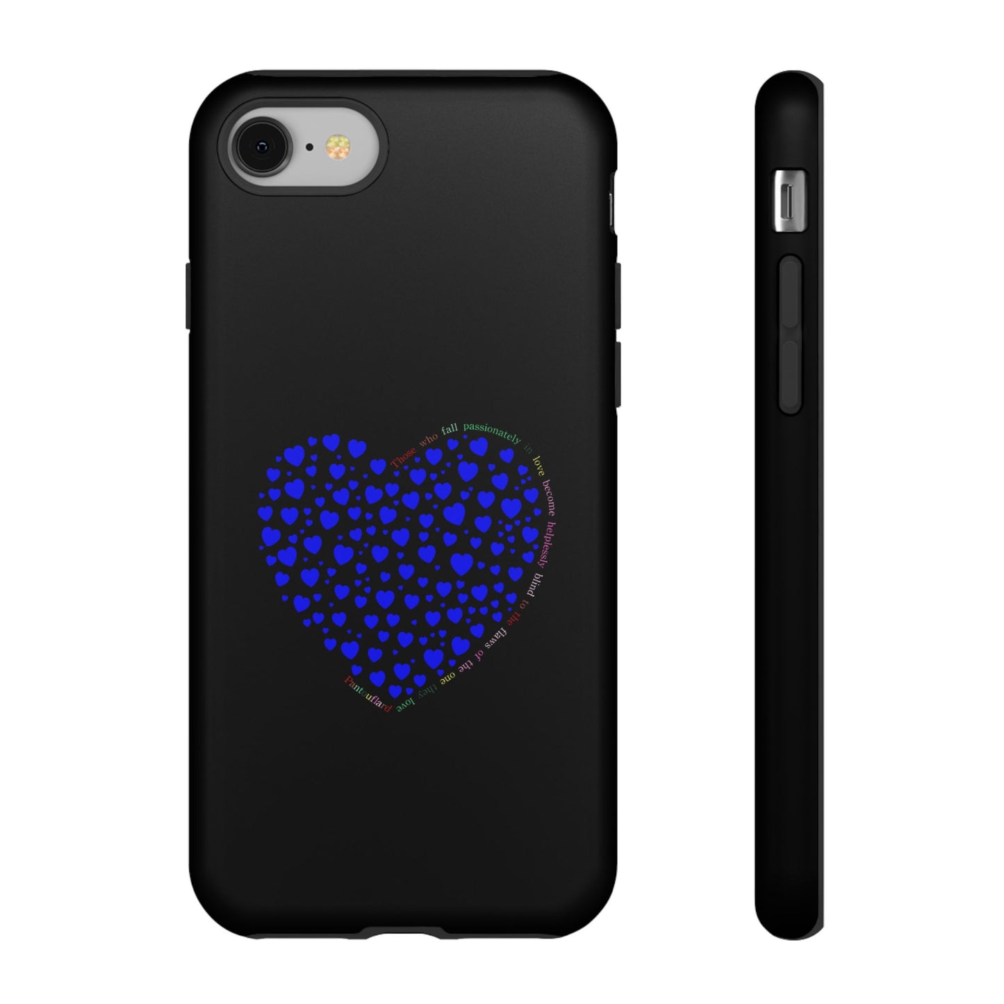 Fundas de corazón azul para teléfonos iPhone, Galaxy, Google Pixel (54 tipos)