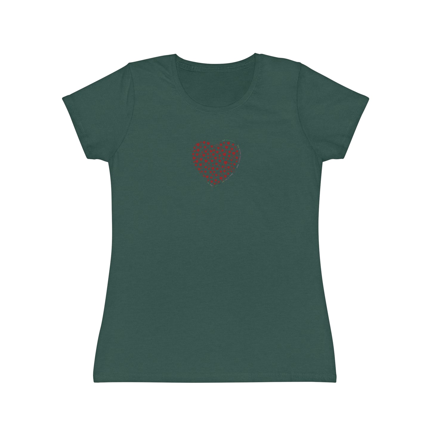 Slim fit Women's T-Shirt (Red Heart)