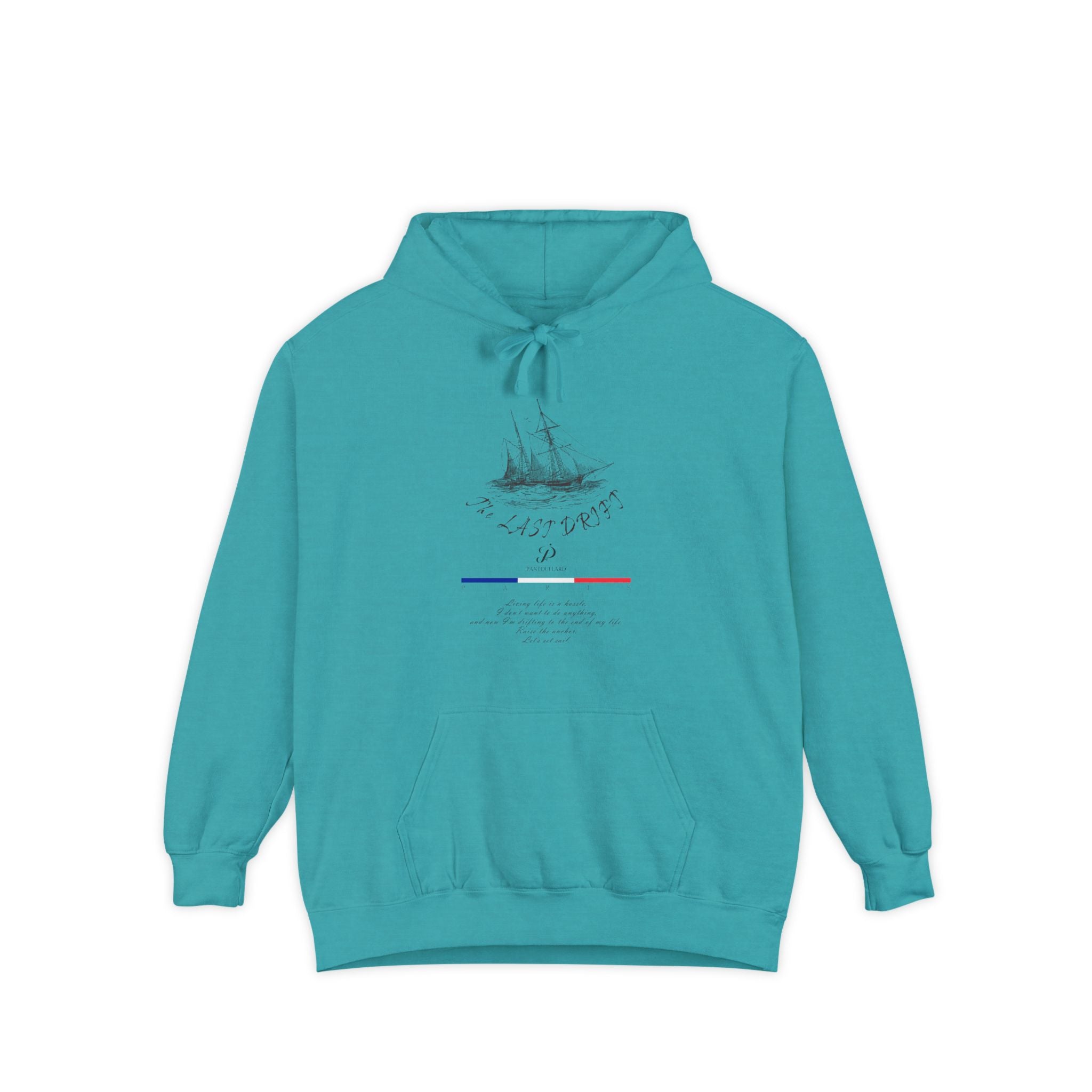 Old Money Nautical Heritage Hoodie - The Last Drift I (9.5oz Garment-Dyed Fleece)