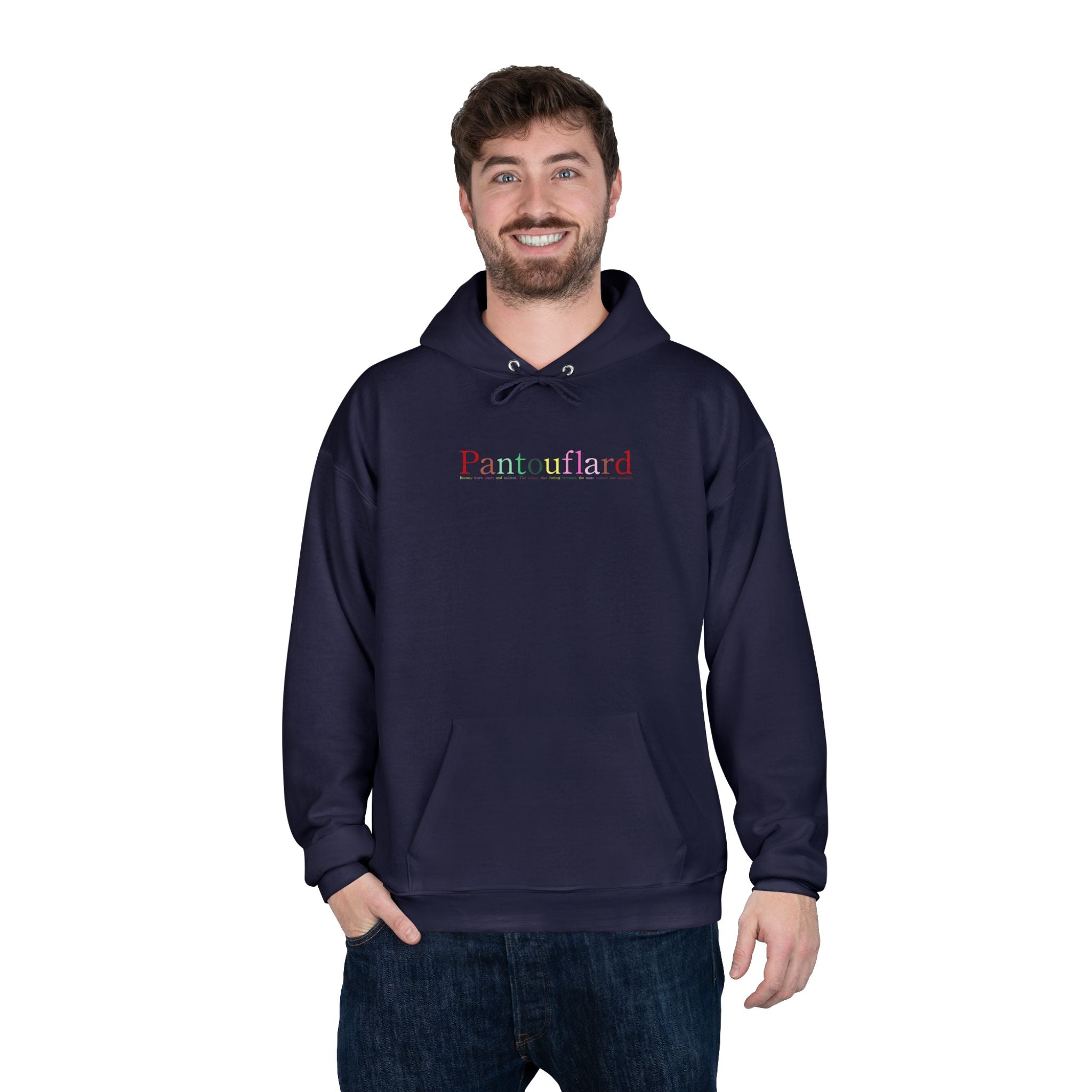Pantouflard Graphic Eco-Fleece Hoodie | Sustainable Cotton Blend Pullover