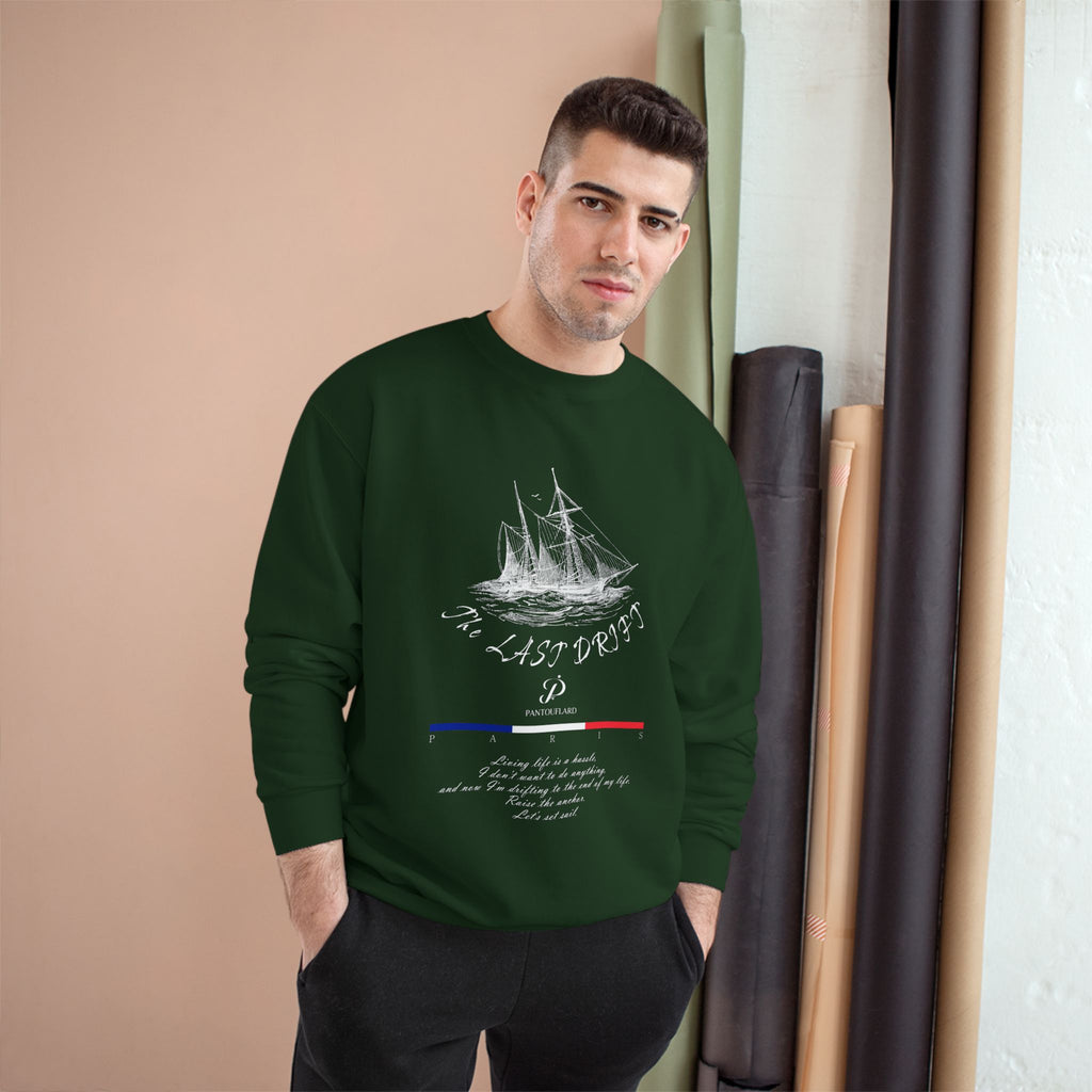 Old Money Nautical Champion Crewneck - The Last Drift II (Paris Streetwear Aesthetic)