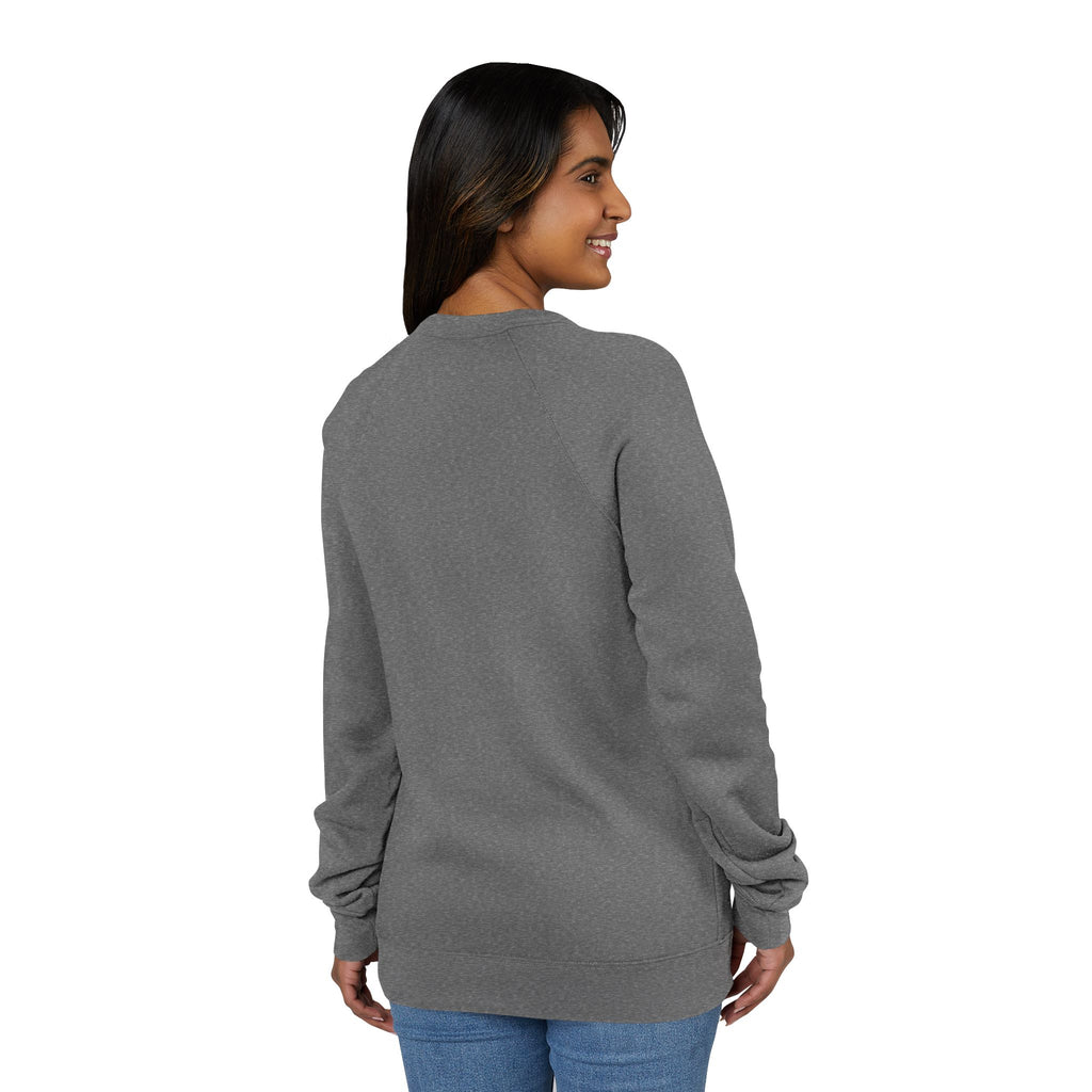 Unisex Old Money Aesthetic Raglan Sweatshirt - Colorful Logo (Premium Sponge Fleece)