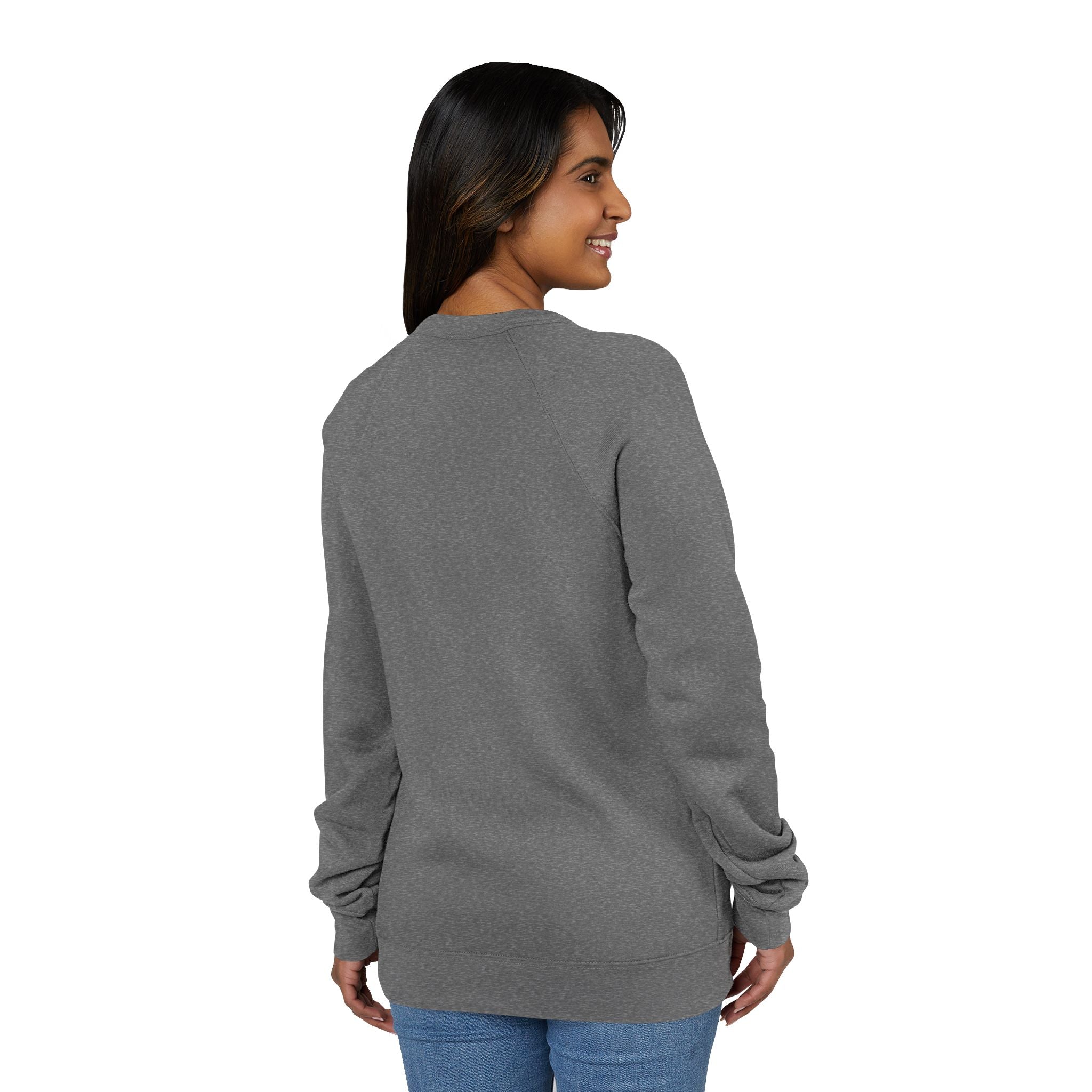 Unisex Old Money Aesthetic Raglan Sweatshirt - Colorful Logo (Premium Sponge Fleece)