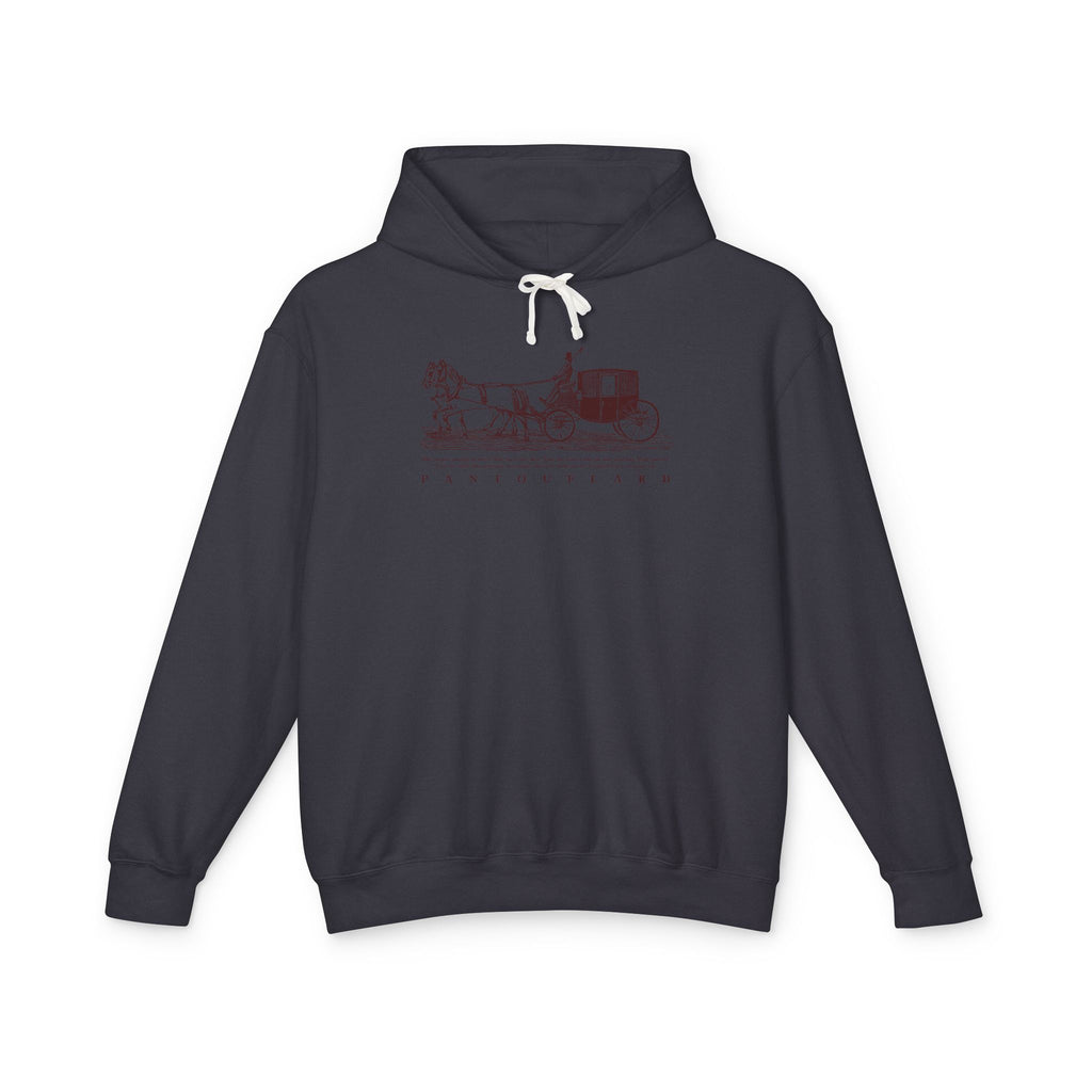 Old Money Equestrian Heritage Hoodie - The Timeless Carriage I (Lightweight 100% Cotton)