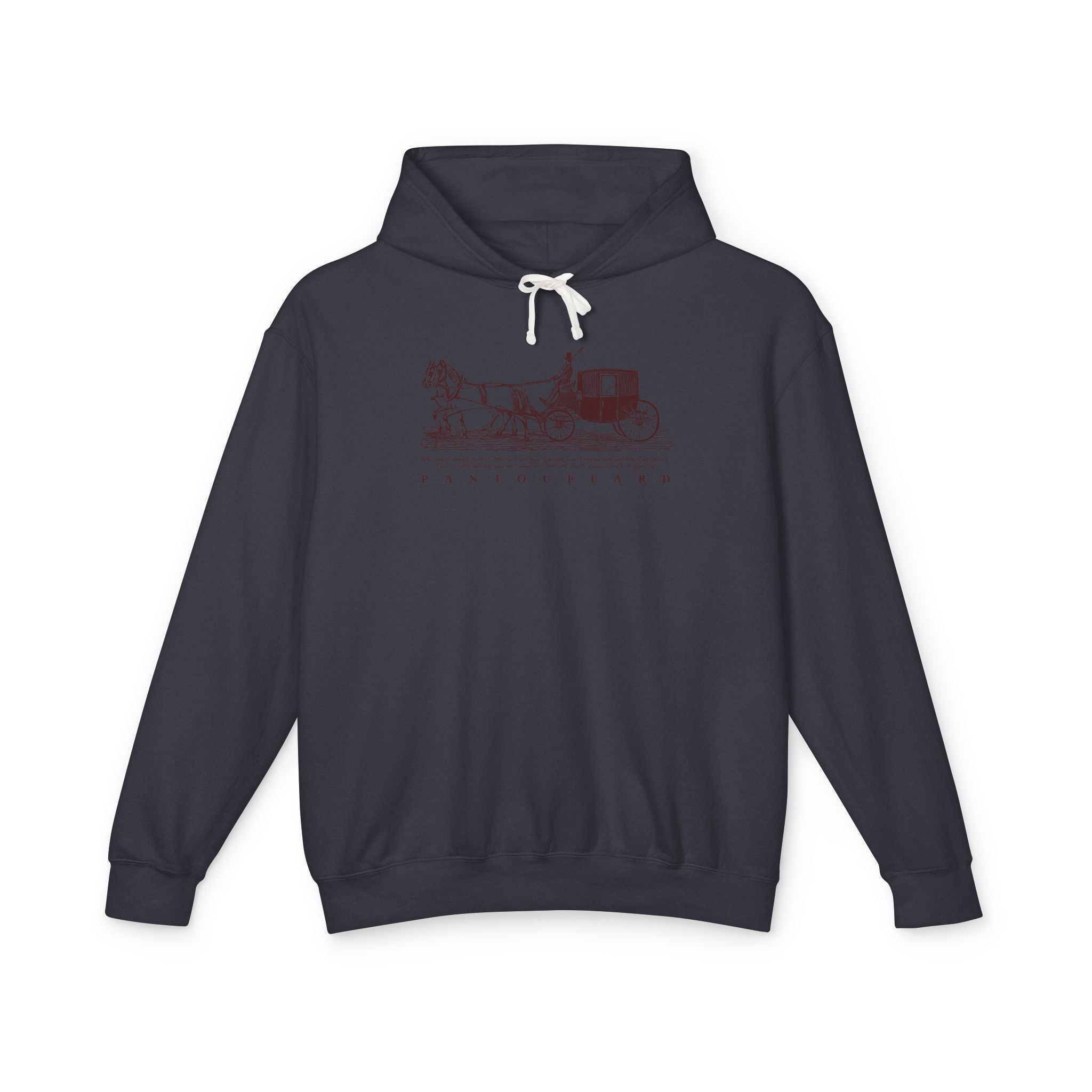 Old Money Equestrian Heritage Hoodie - The Timeless Carriage I (Lightweight 100% Cotton)
