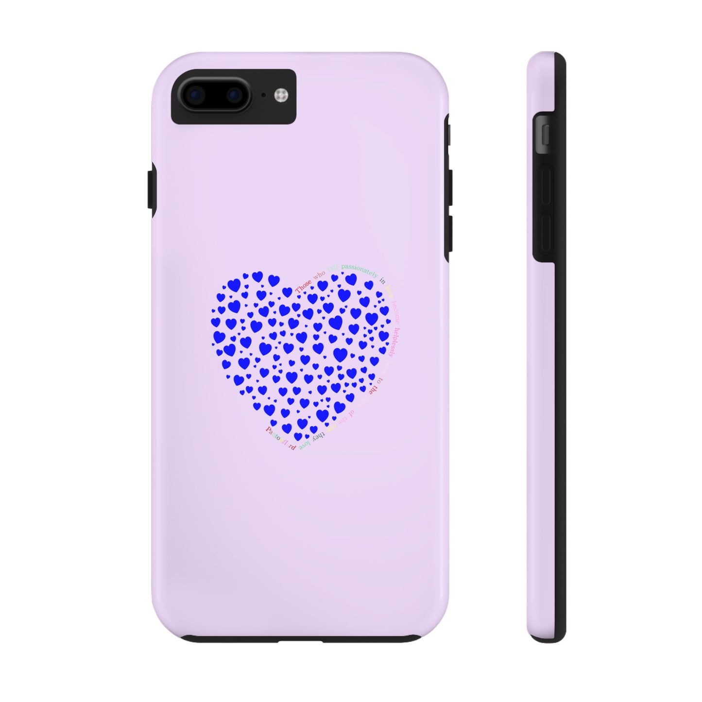 Blue Heart Design Tough iPhone Cases