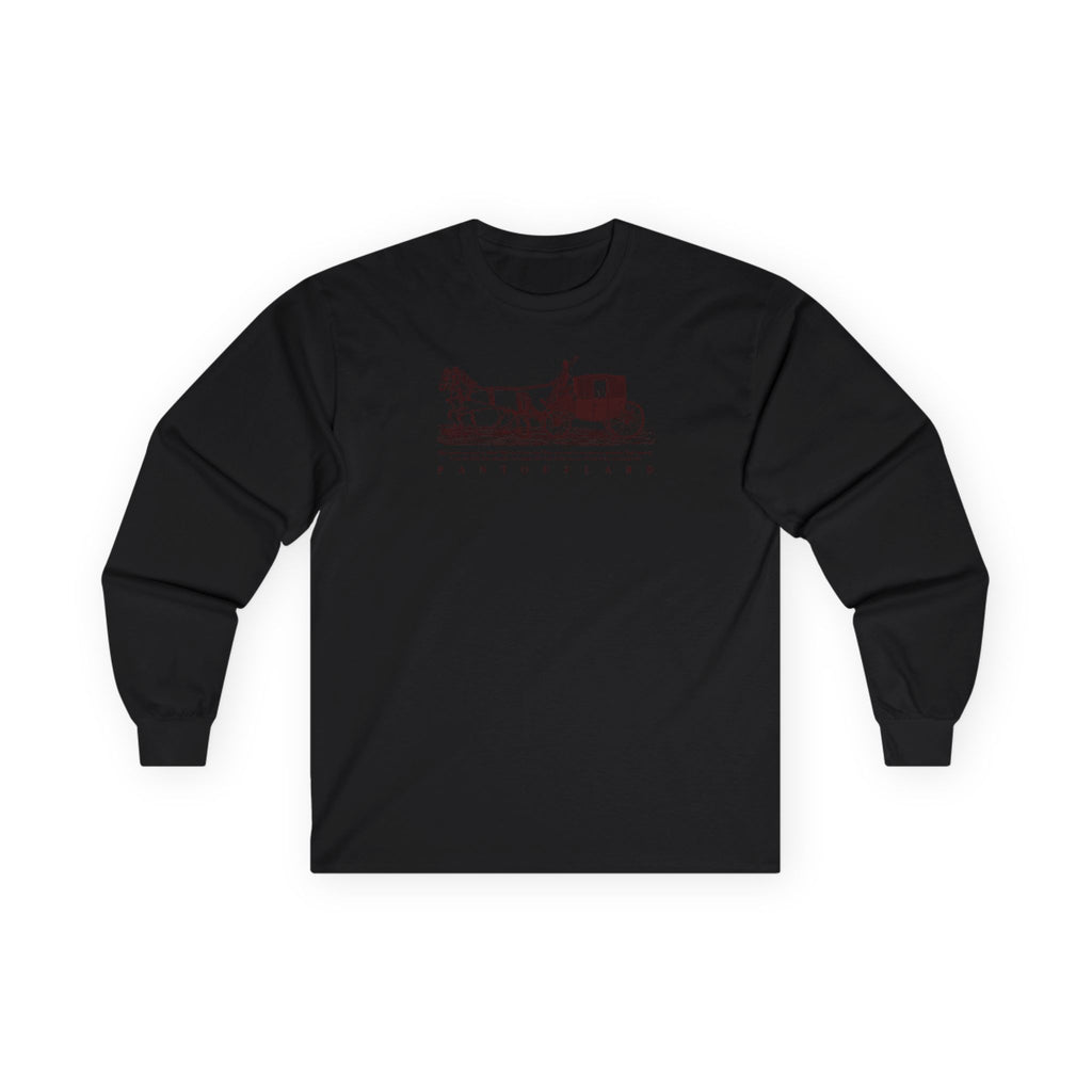 Unisex Sport Grey Pantouflard Carriage Cotton Blend Long Sleeve Tee