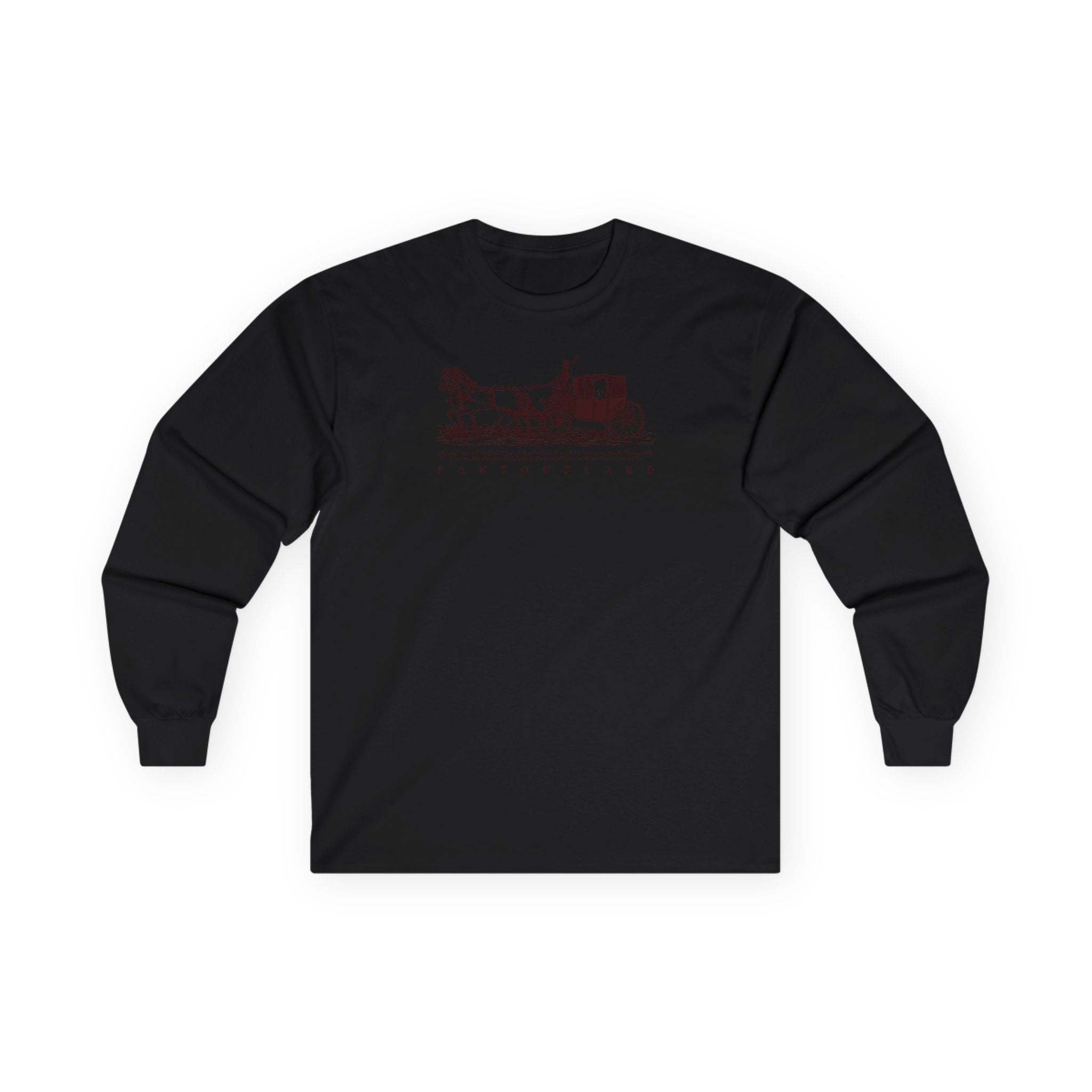 Unisex Sport Grey Pantouflard Carriage Cotton Blend Long Sleeve Tee