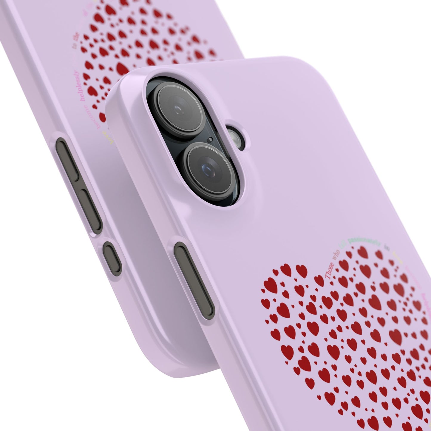 Funda delgada Red Heart para iPhone